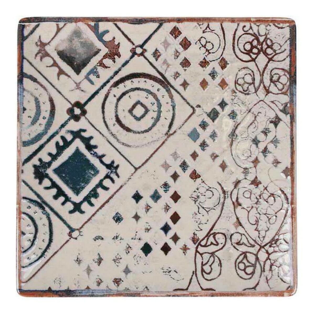 Dessert La Mediterránea Grecia Porslin 18 x 18 x 2 cm - 2