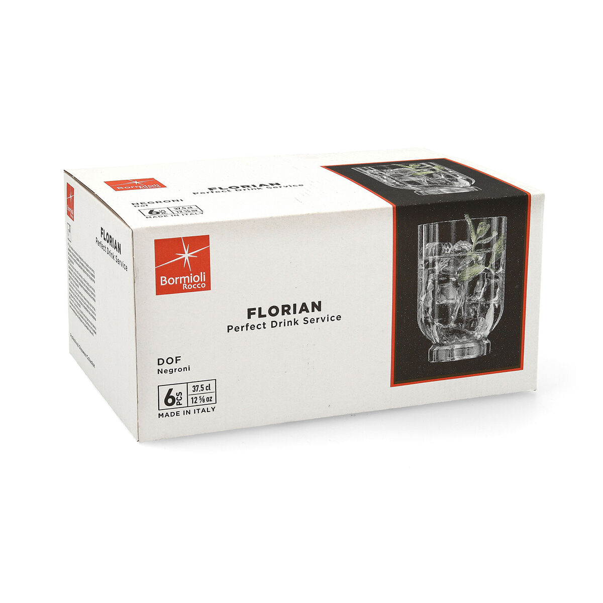Glasset Bormioli Rocco Florian Transparent 6 antal Glas 375 ml - 2
