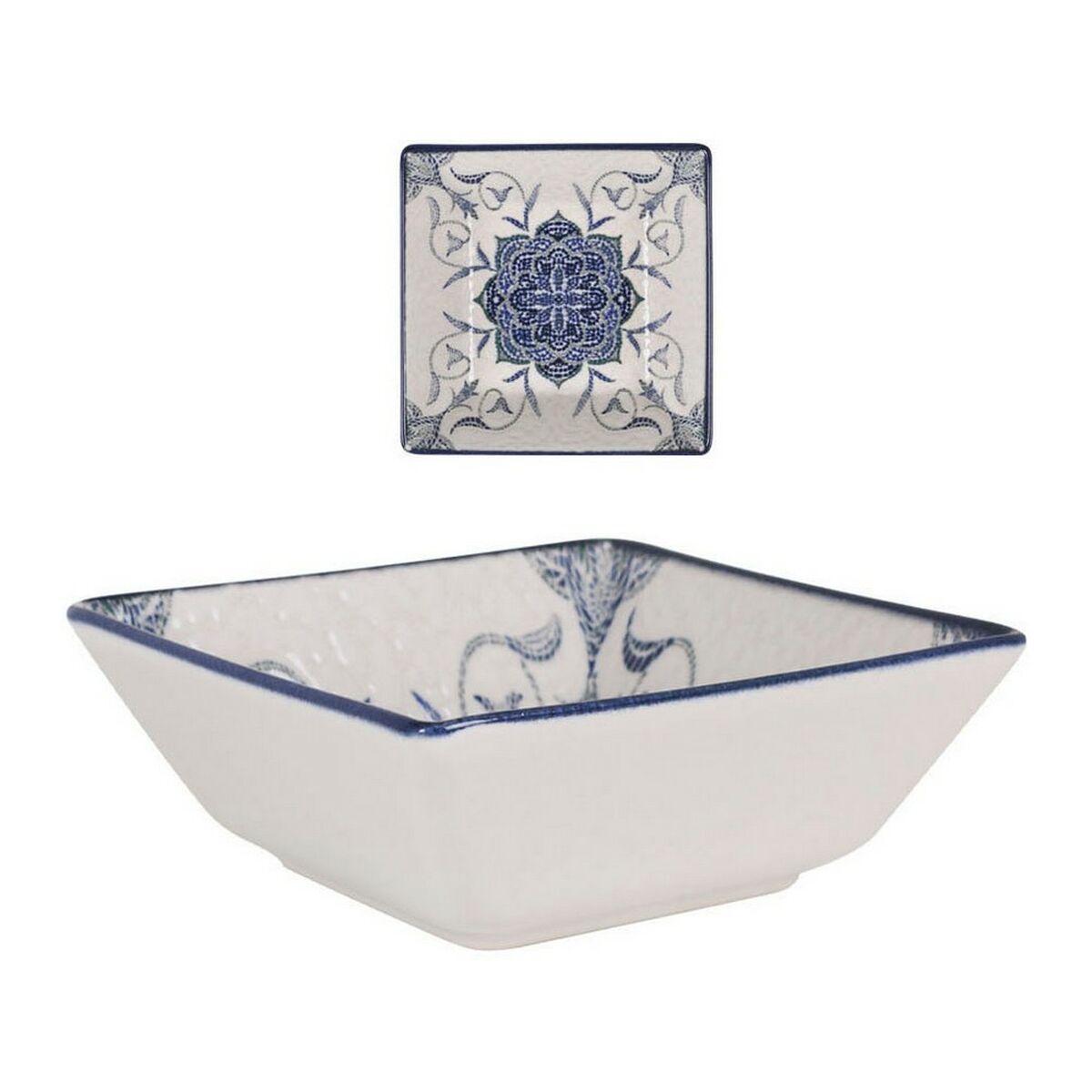 Skål La Mediterránea Rosetta Porslin Glans (13 x 13 x 5 cm)