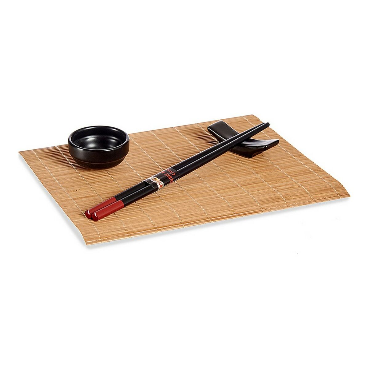 Sushiset Brun Svart Keramik Bambu (8 Delar) - 6