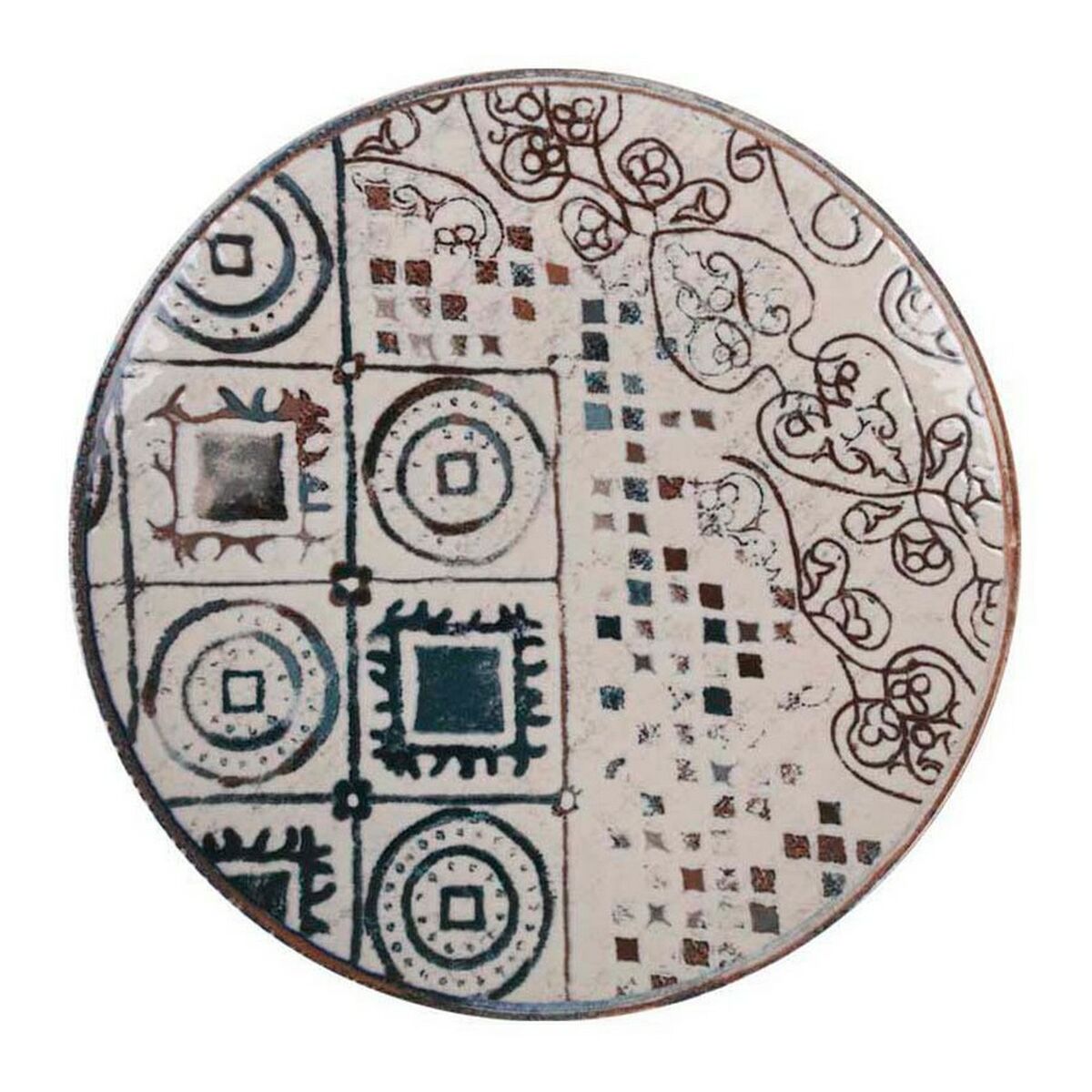 Dessert La Mediterránea Grecia Porslin Glans (ø 20 x 2 cm)
