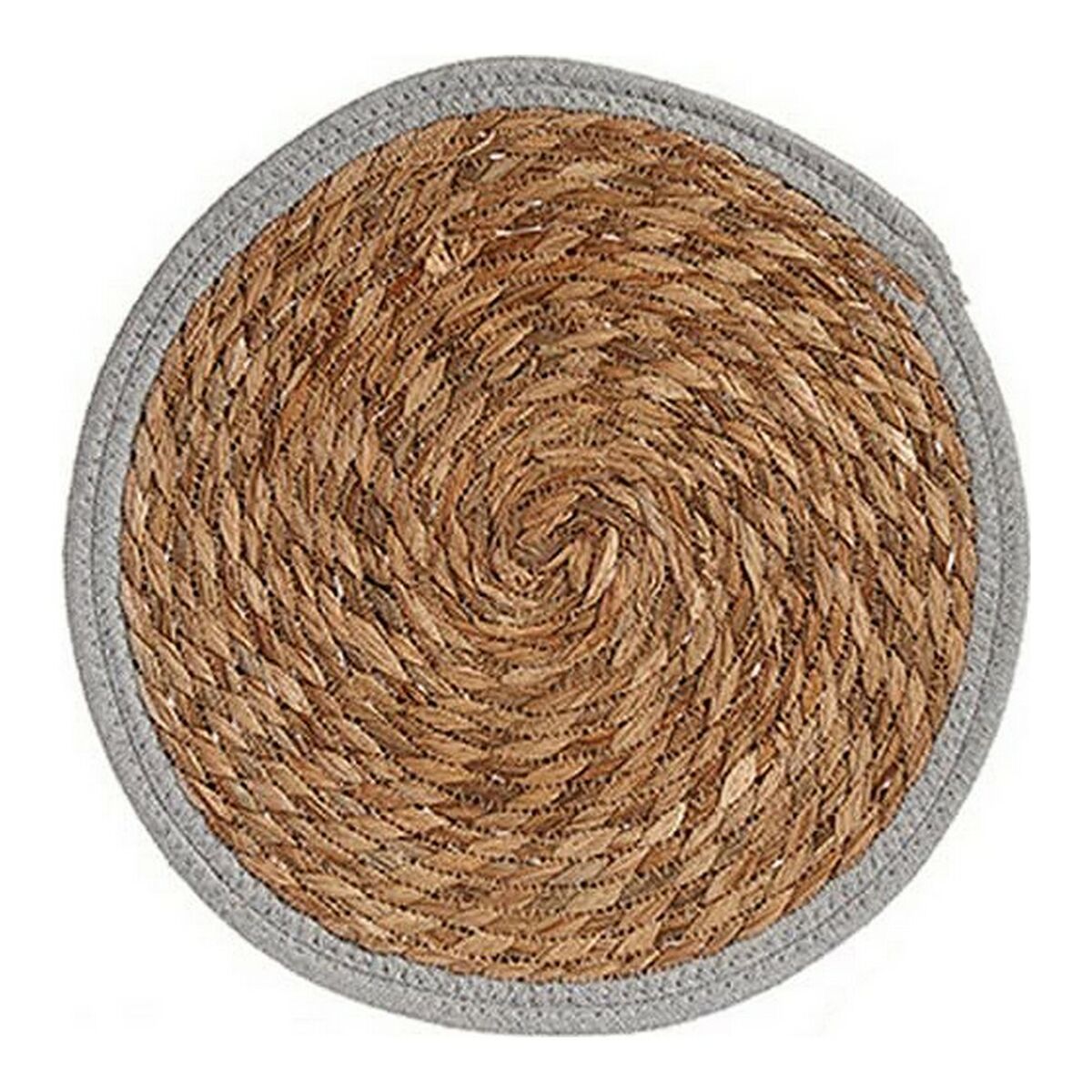 Bordsunderlägg Grå Brun 35 x 1 x 35 cm Naturell (Ø 35 cm) - 3
