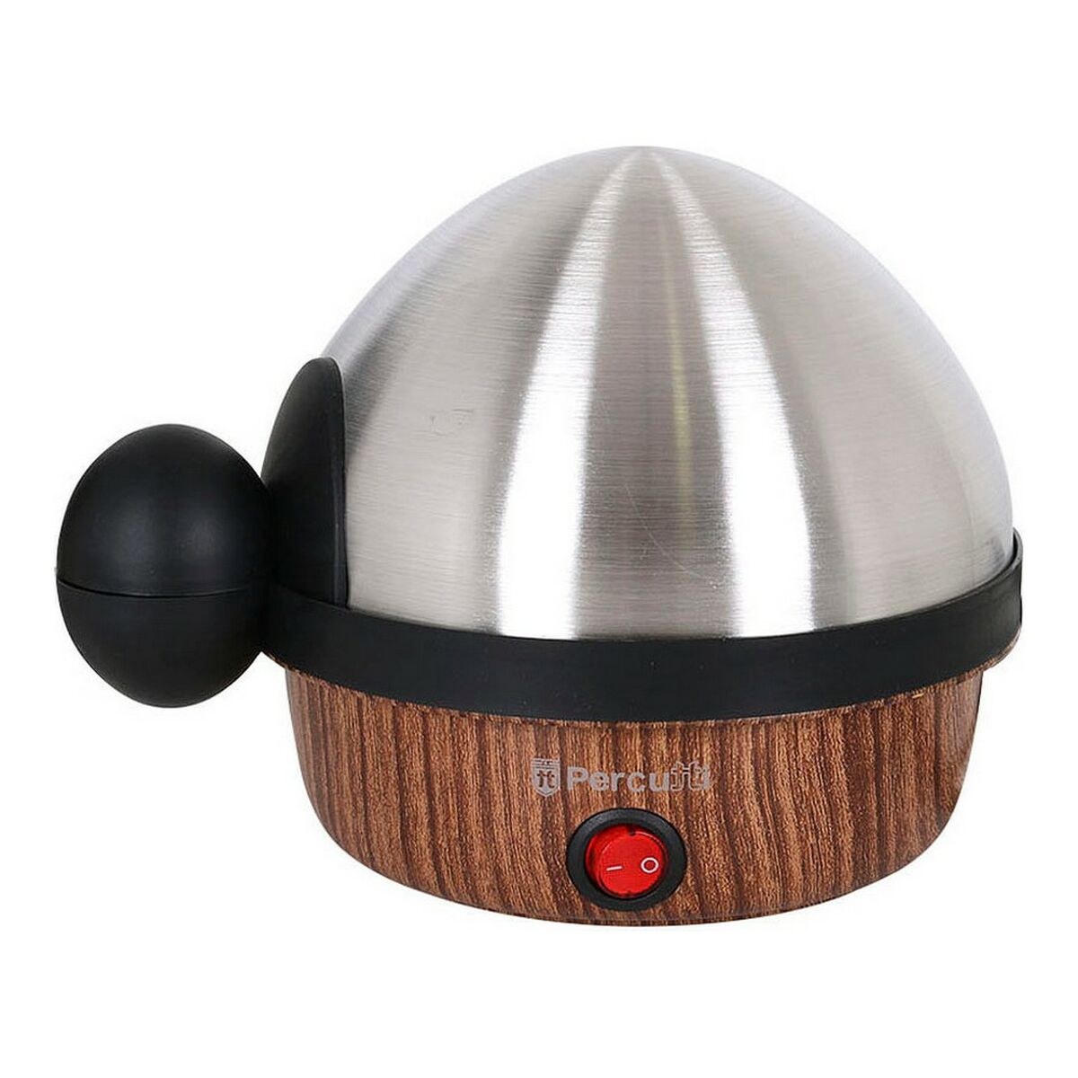 Äggkokare Percutti Legno Silvrig Brun 350 W - 2