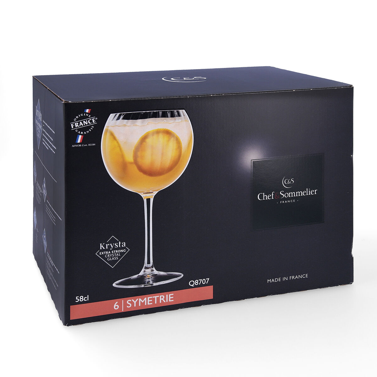 Glasset för Gin & Tonic Chef & Sommelier Symetrie 6 antal Glas 580 ml - 2