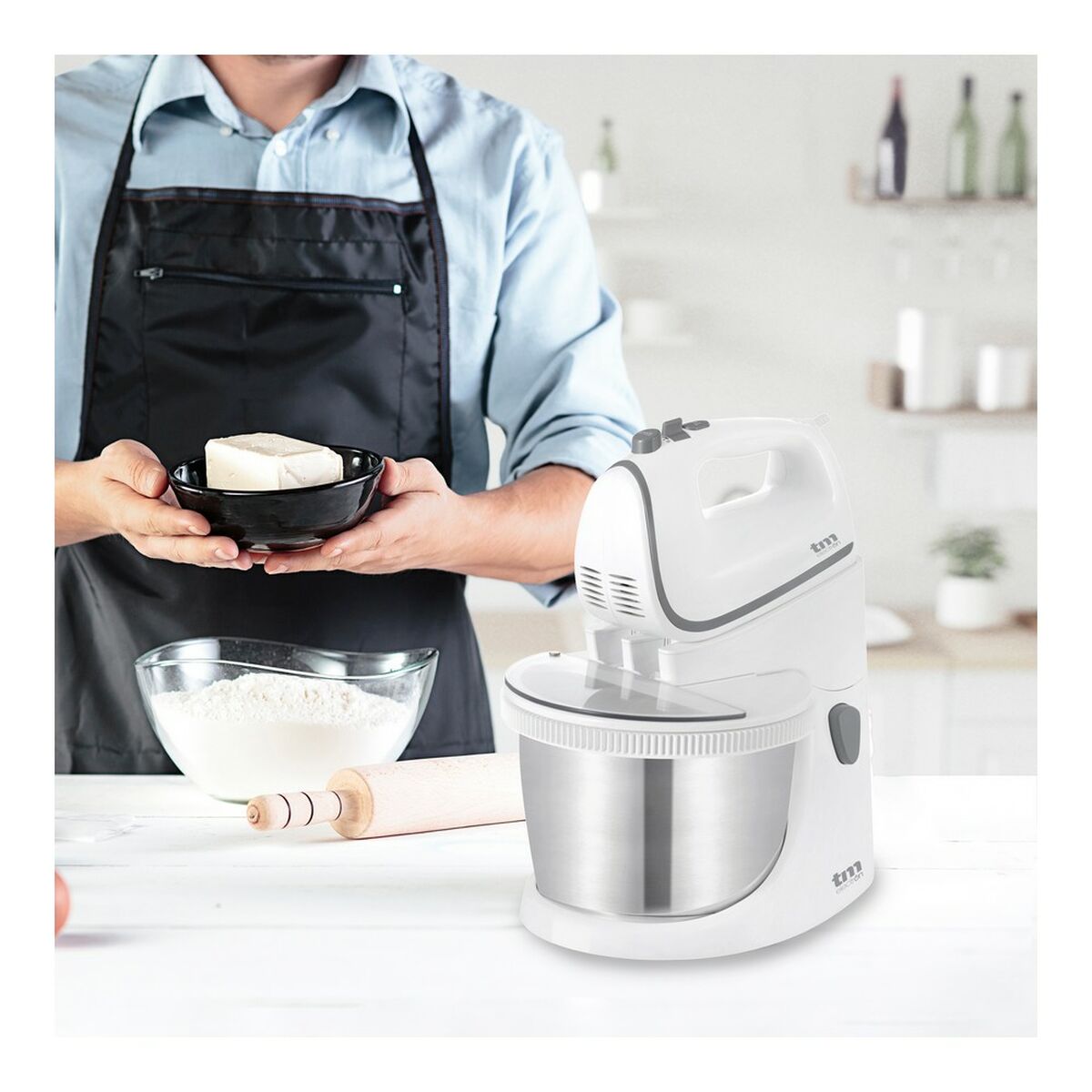 mixer-knådmaskinen med skål TM Electron 400 W - 7