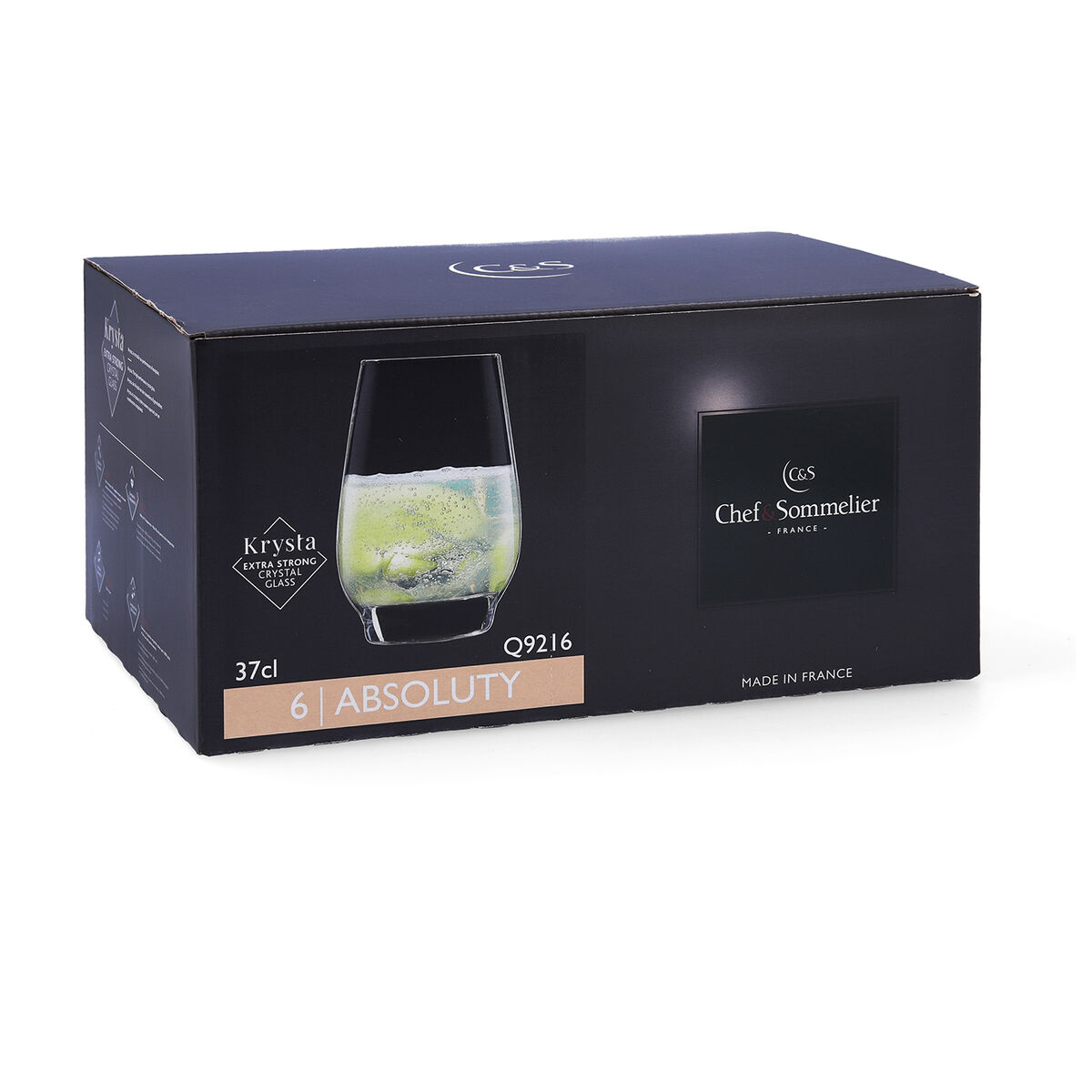 Glasset Chef & Sommelier Absoluty Transparent 6 antal Glas 370 ml - 2