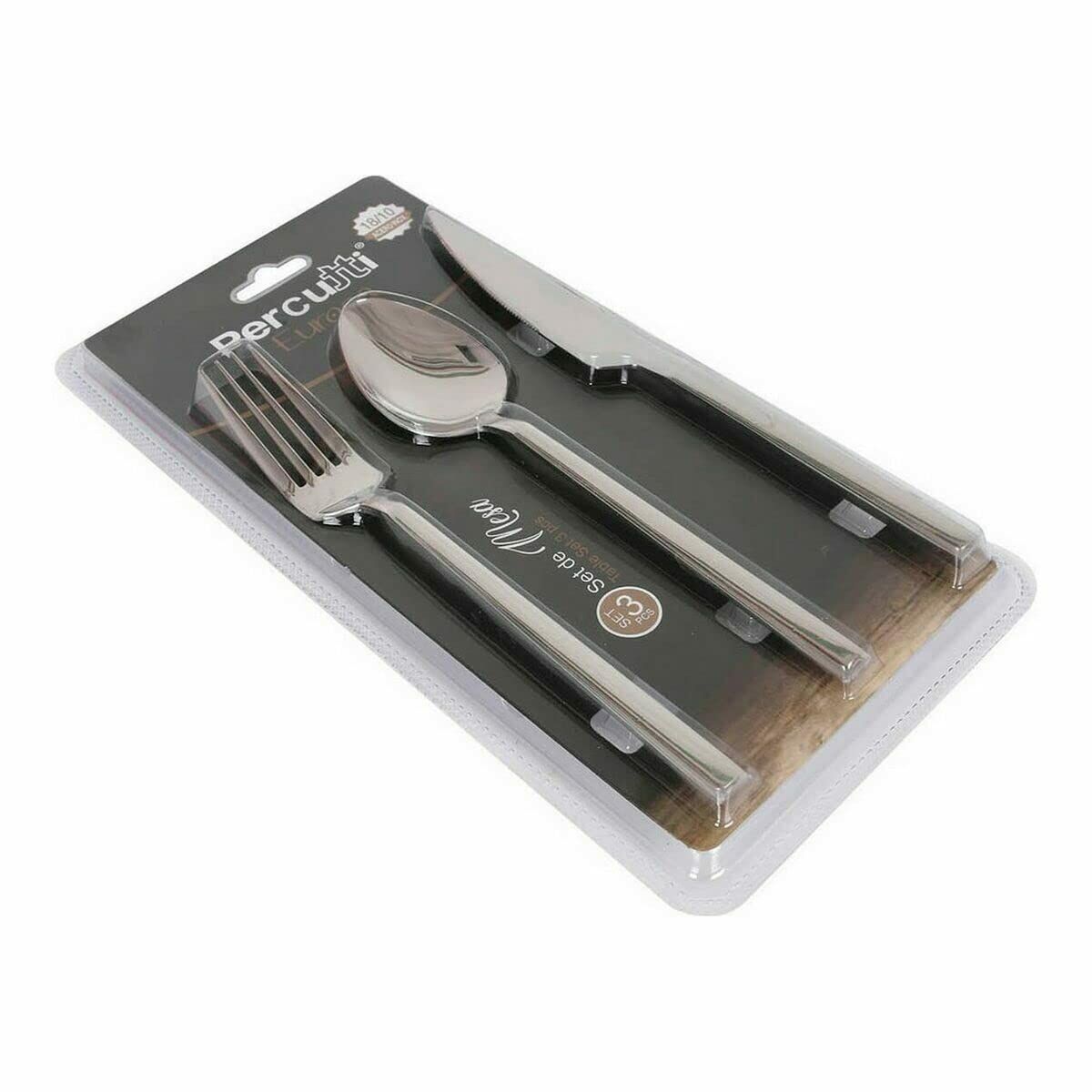 Bestick Percutti Europa Silvrig Rostfritt stål Bord (3 pcs) - 3