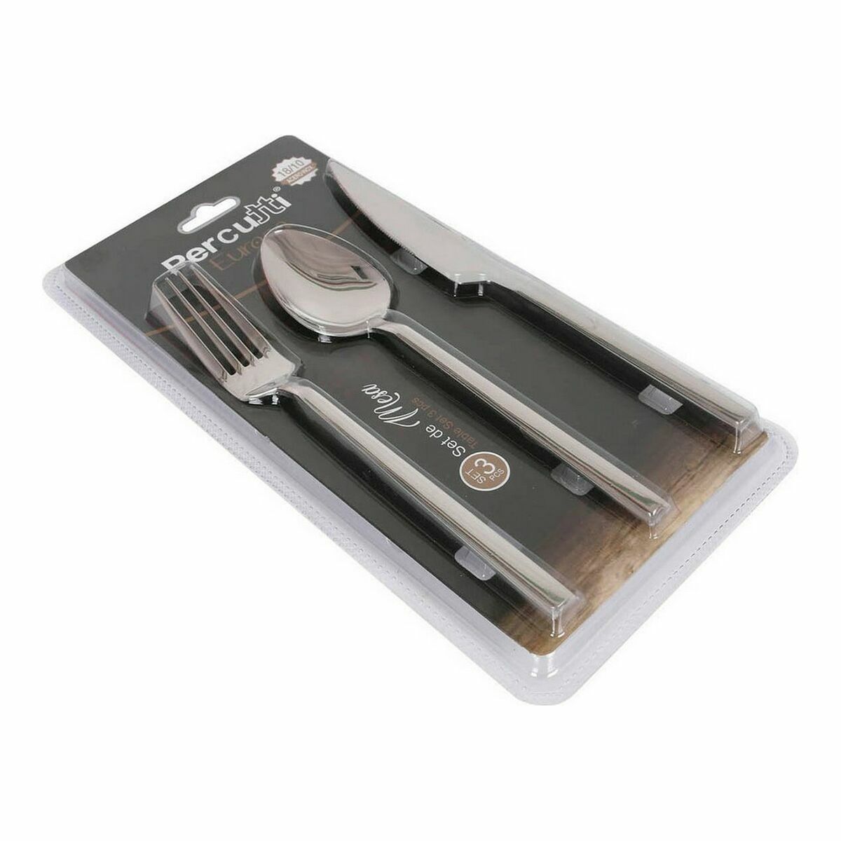 Bestick Percutti Europa Silvrig Rostfritt stål Bord (3 pcs)