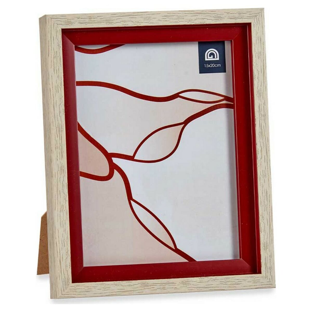 Fotoram 16515 Röd Brun 18,8 x 2 x 24 cm Glas Trä Plast - 3