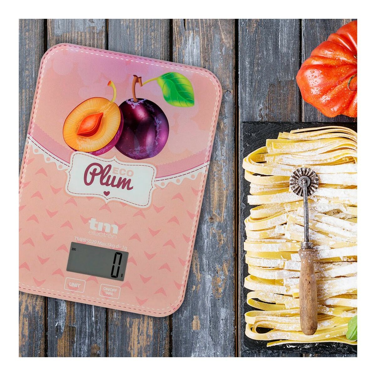 Köksvåg TM Electron Eco Plum 5 kg - 8