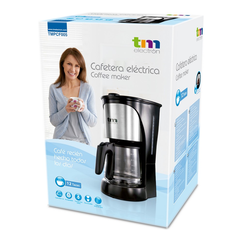 Kaffebryggare TM Electron 1000W 1,5 L 12 Csészék - 3