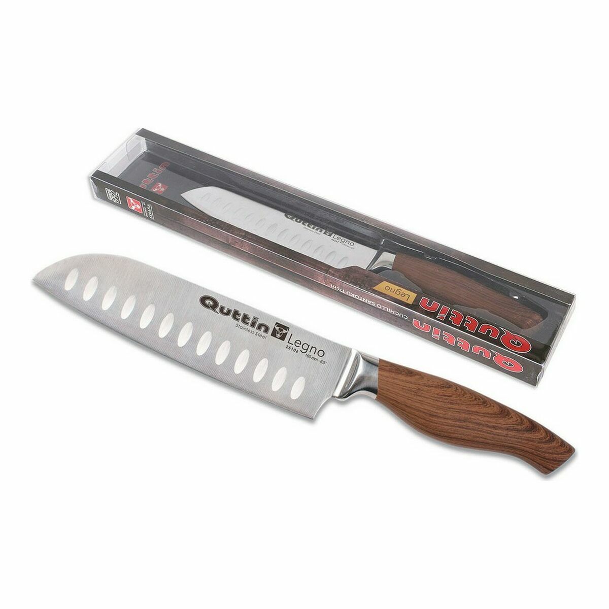 Kökskniv Quttin Legno Santoku Rostfritt stål (17 cm) - 2