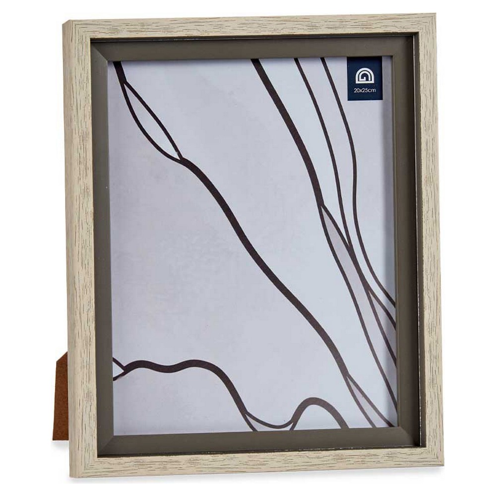 Fotoram Grå Brun 24 x 2 x 29 cm Glas Trä Plast