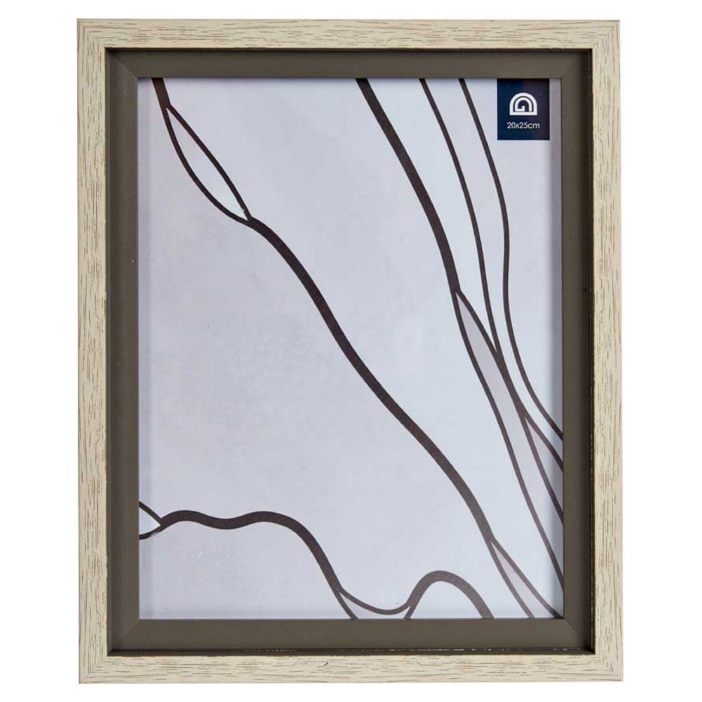 Fotoram Grå Brun 24 x 2 x 29 cm Glas Trä Plast - 2