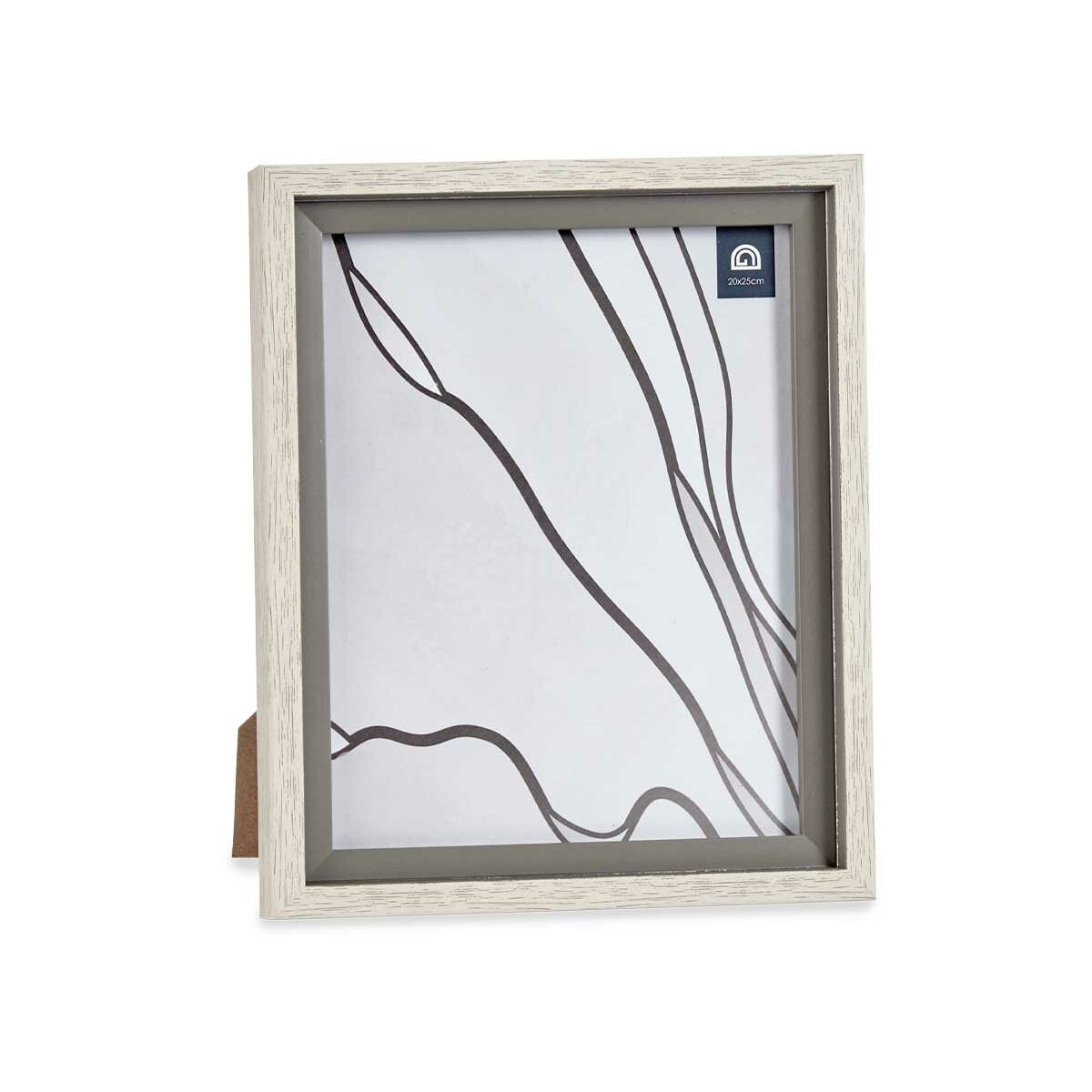 Fotoram Grå Brun 24 x 2 x 29 cm Glas Trä Plast - 5