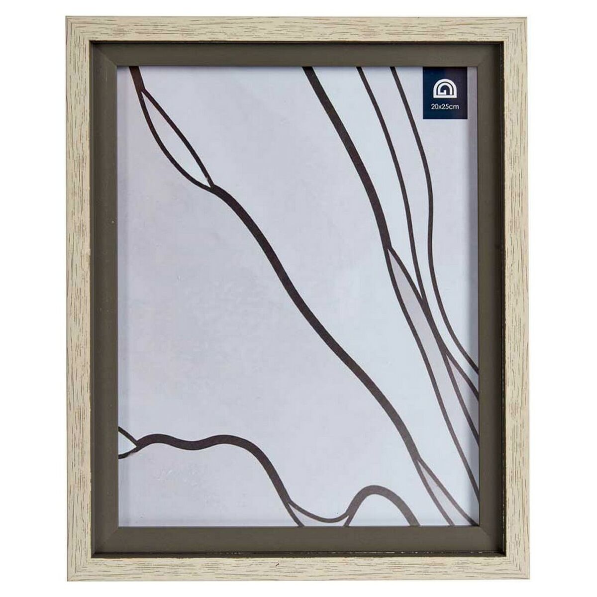 Fotoram Grå Brun 24 x 2 x 29 cm Glas Trä Plast - 4
