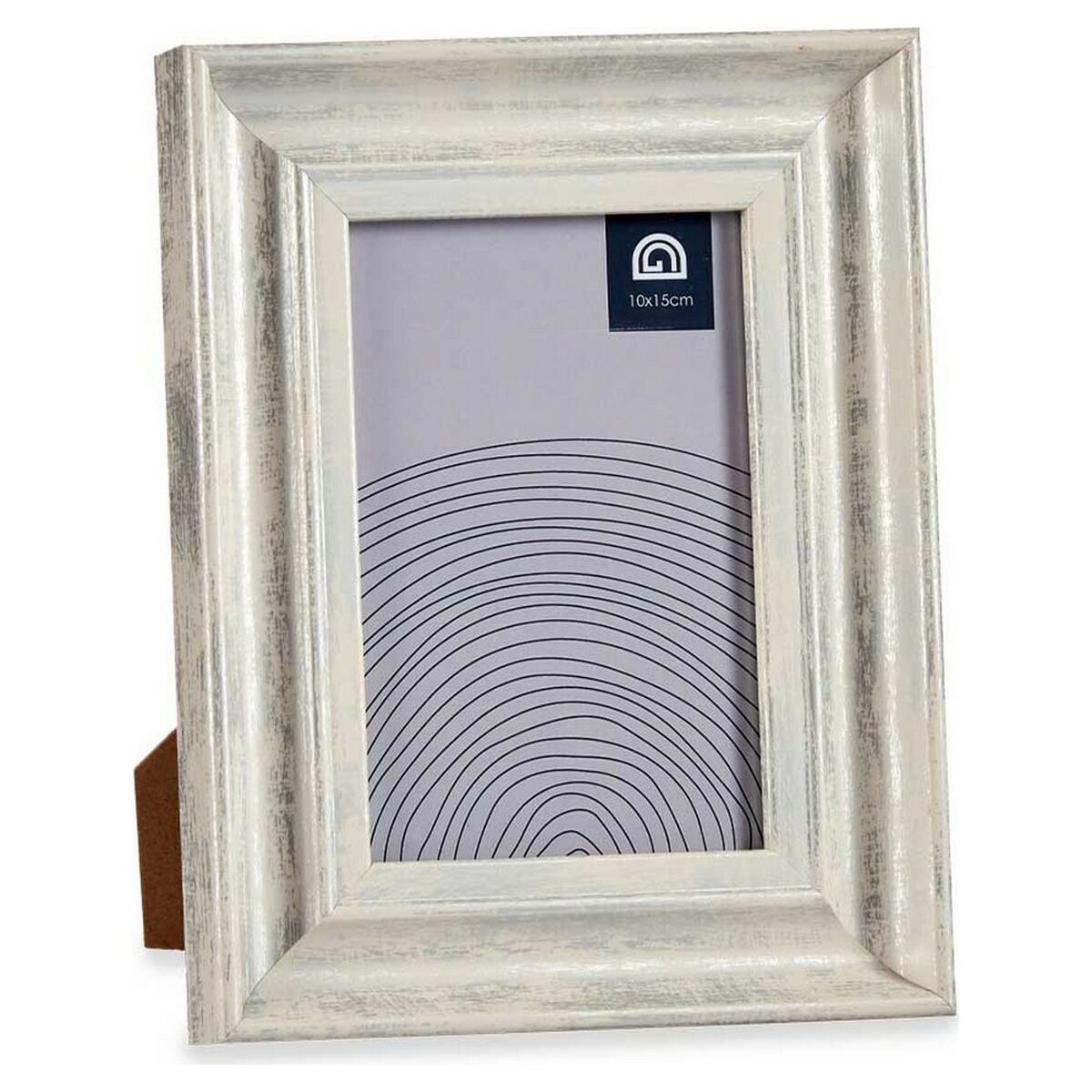 Fotoram Grå 16,2 x 2 x 21 cm Glas Silvrig Trä Brun Plast - 3