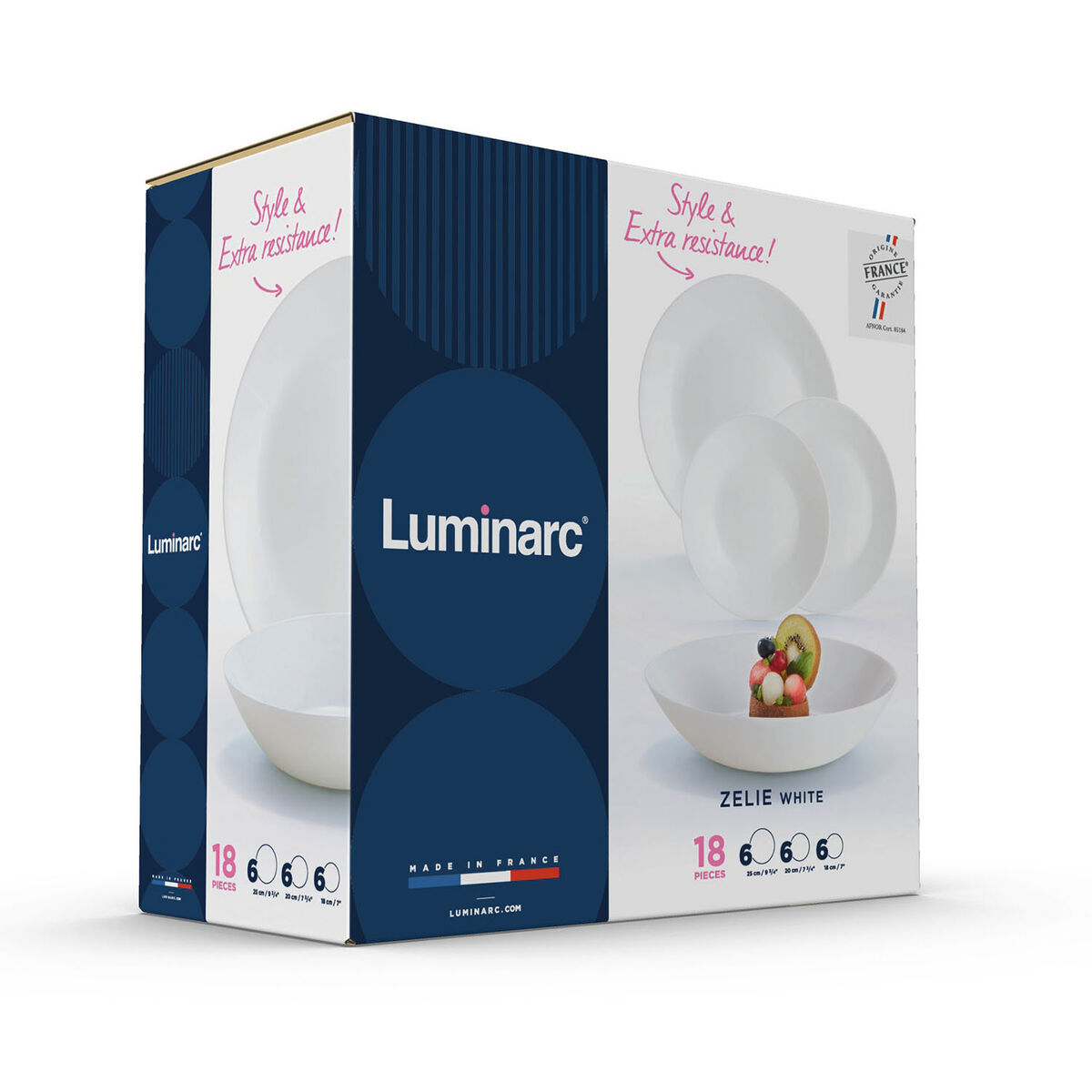 Servissats Luminarc 12004 Vit Glas 18 Delar - 3