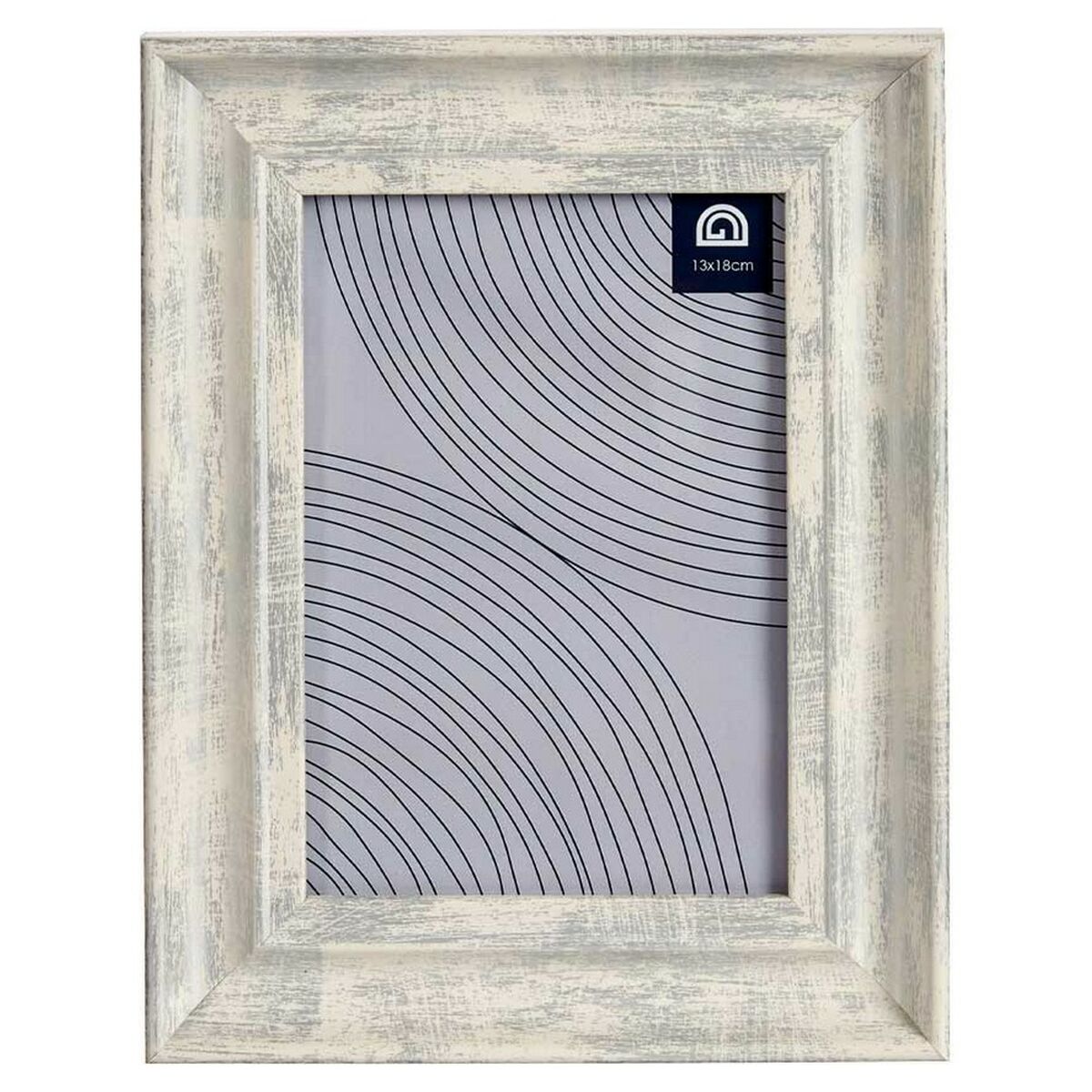 Fotoram Grå 19 x 2 x 24 cm Glas Silvrig Trä Brun Plast - 4