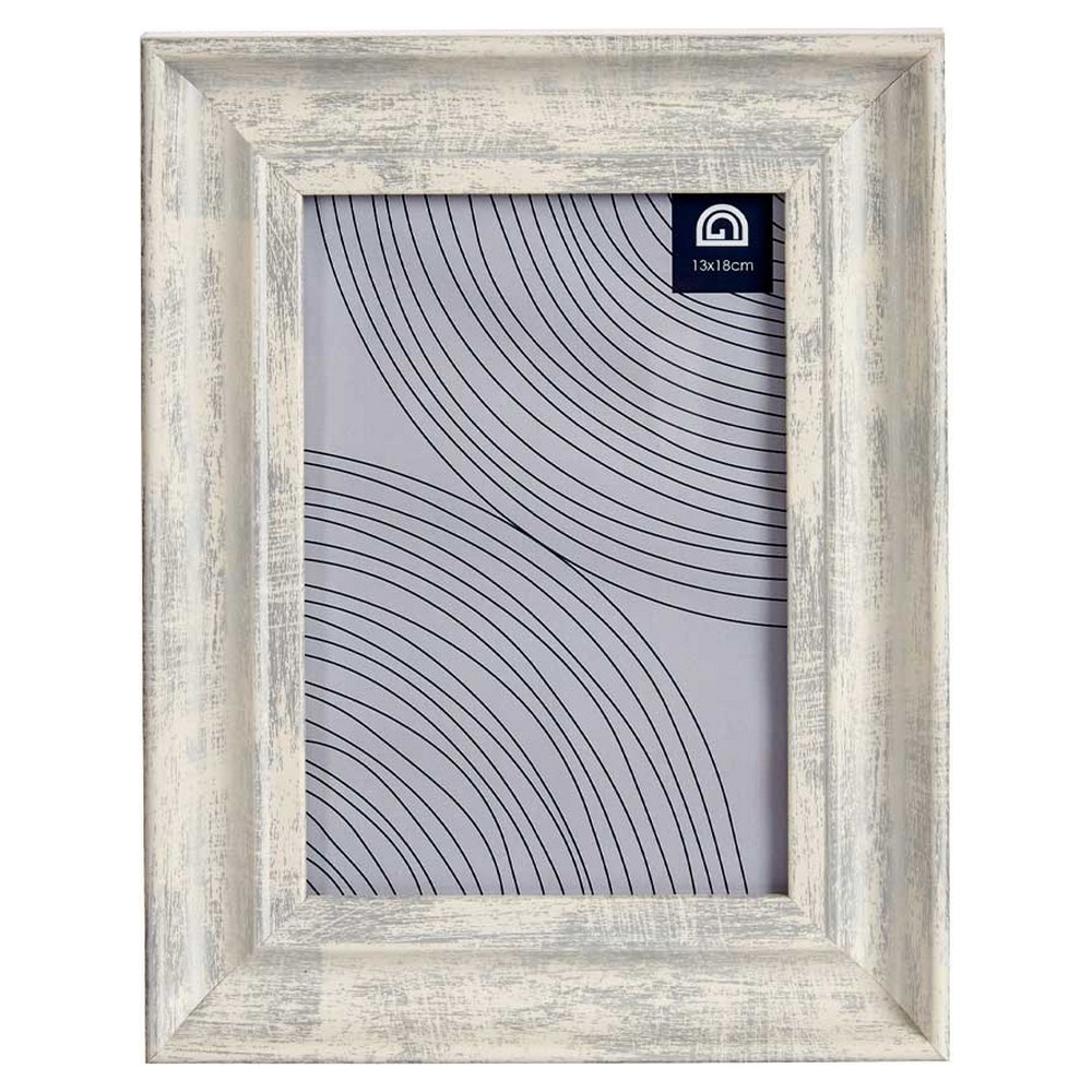 Fotoram Grå 19 x 2 x 24 cm Glas Silvrig Trä Brun Plast - 2