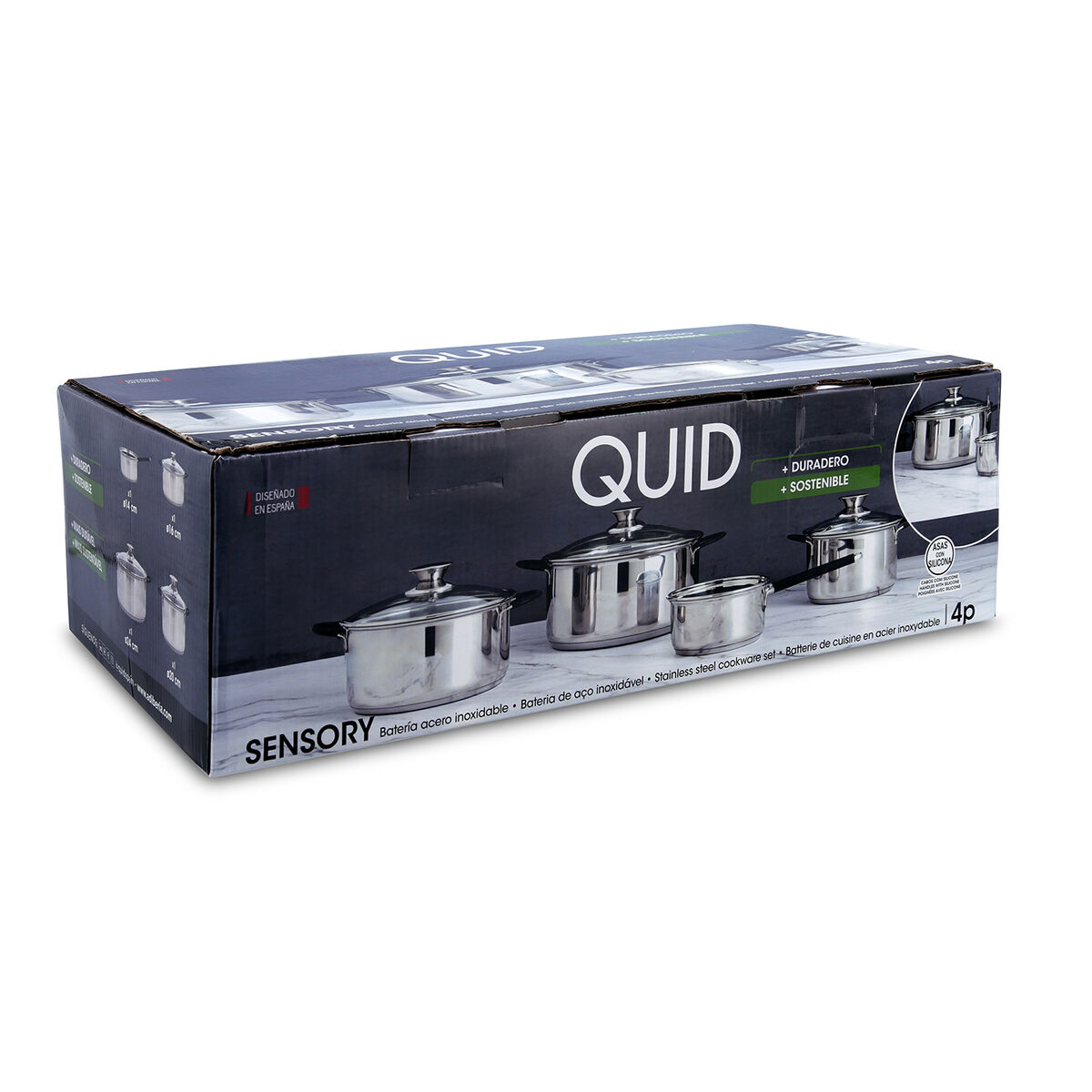 Kastrullset Quid Sensory (4 Delar) - 2