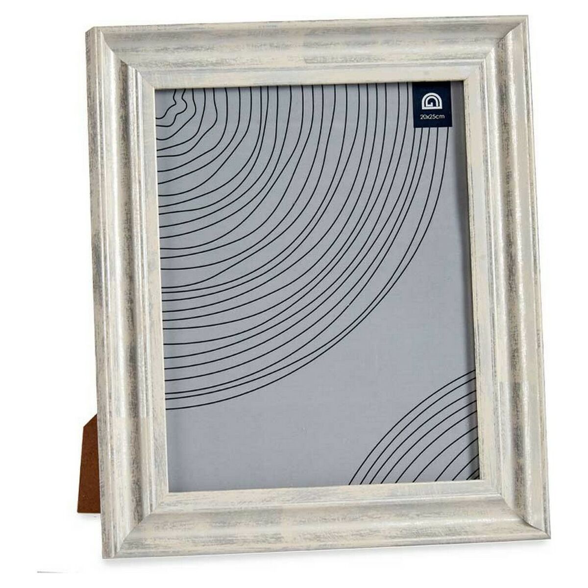 Fotoram 26 x 2 x 31 cm Glas Silvrig Trä Brun Plast - 5