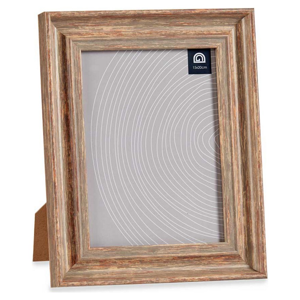 Fotoram Koppar 21 x 2 x 26 cm Glas Trä Brun Plast