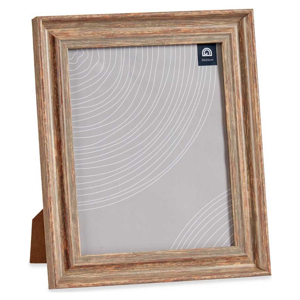 Fotoram Koppar 26 x 2 x 31 cm Glas Trä Brun Plast