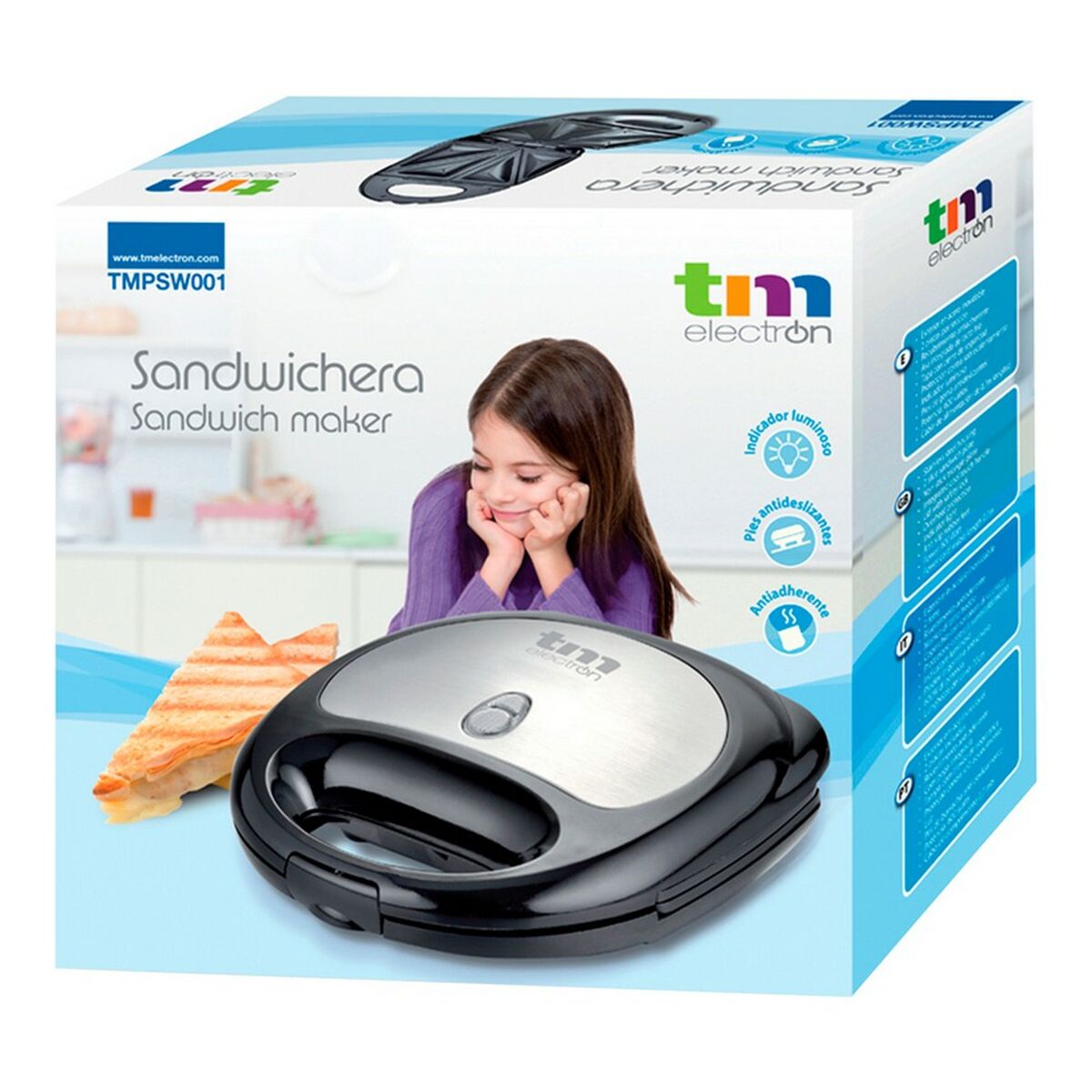 Non-stick smörgåsgrill TM Electron (600W) - 10