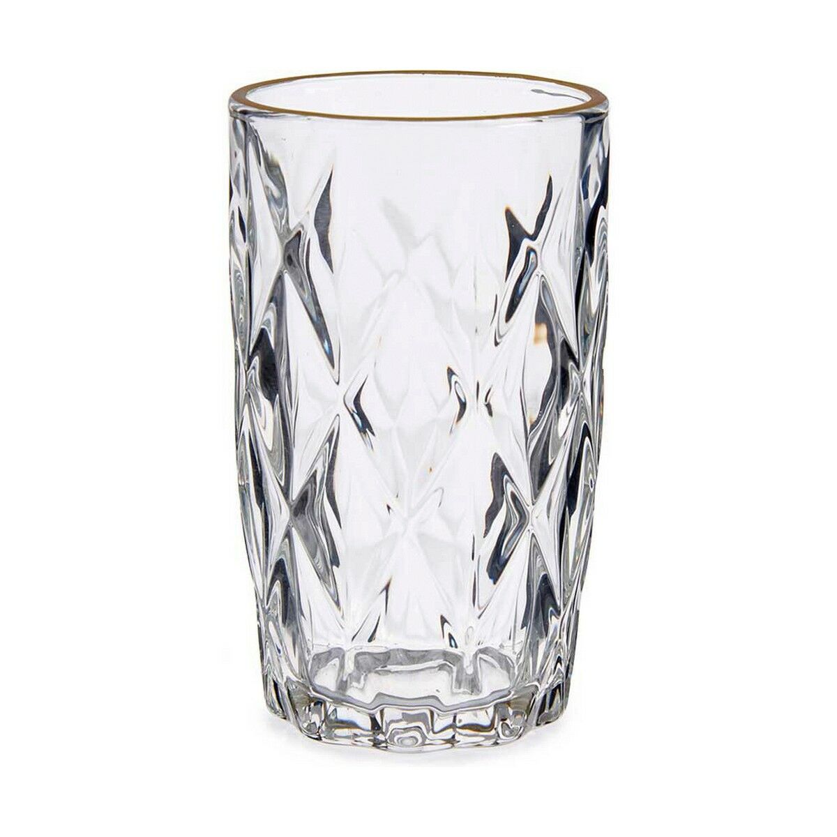Glas Diamant Gyllene Transparent Glas 340 ml - 4