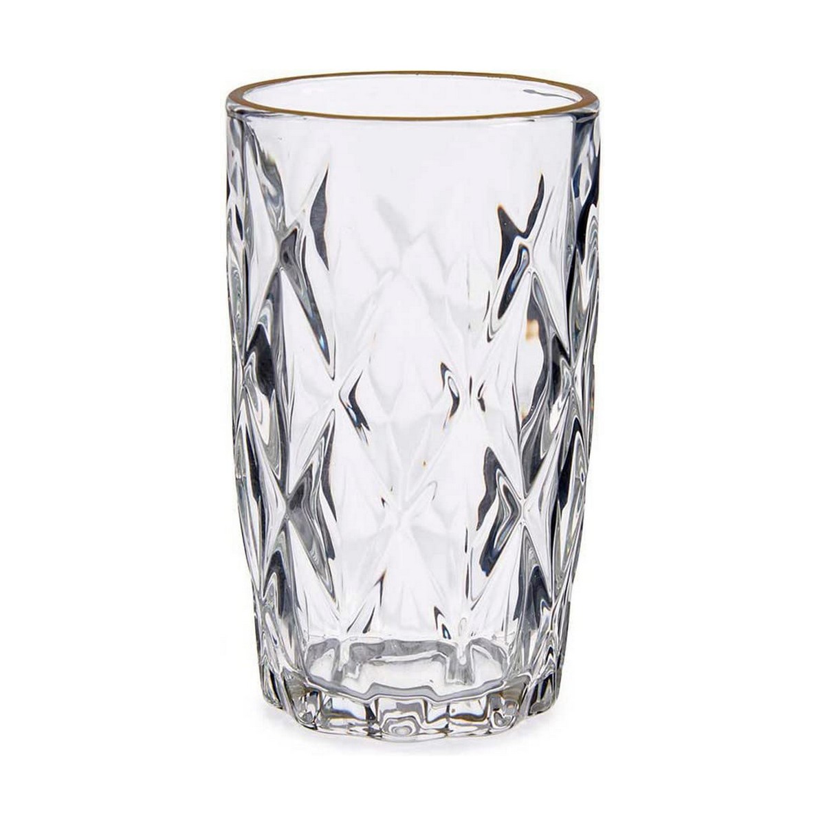 Glas Diamant Gyllene Transparent Glas 340 ml - 3