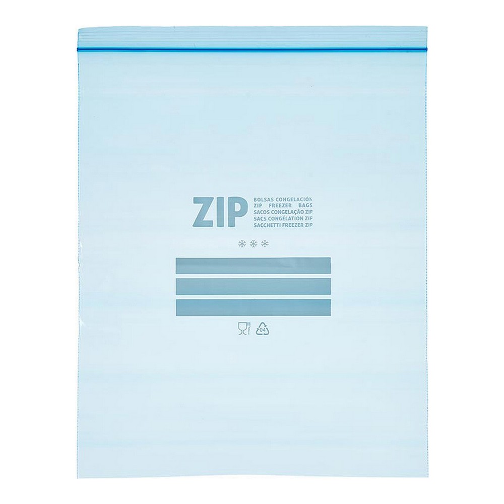 Fryspåse Blå Zip (7 L) (10 uds)
