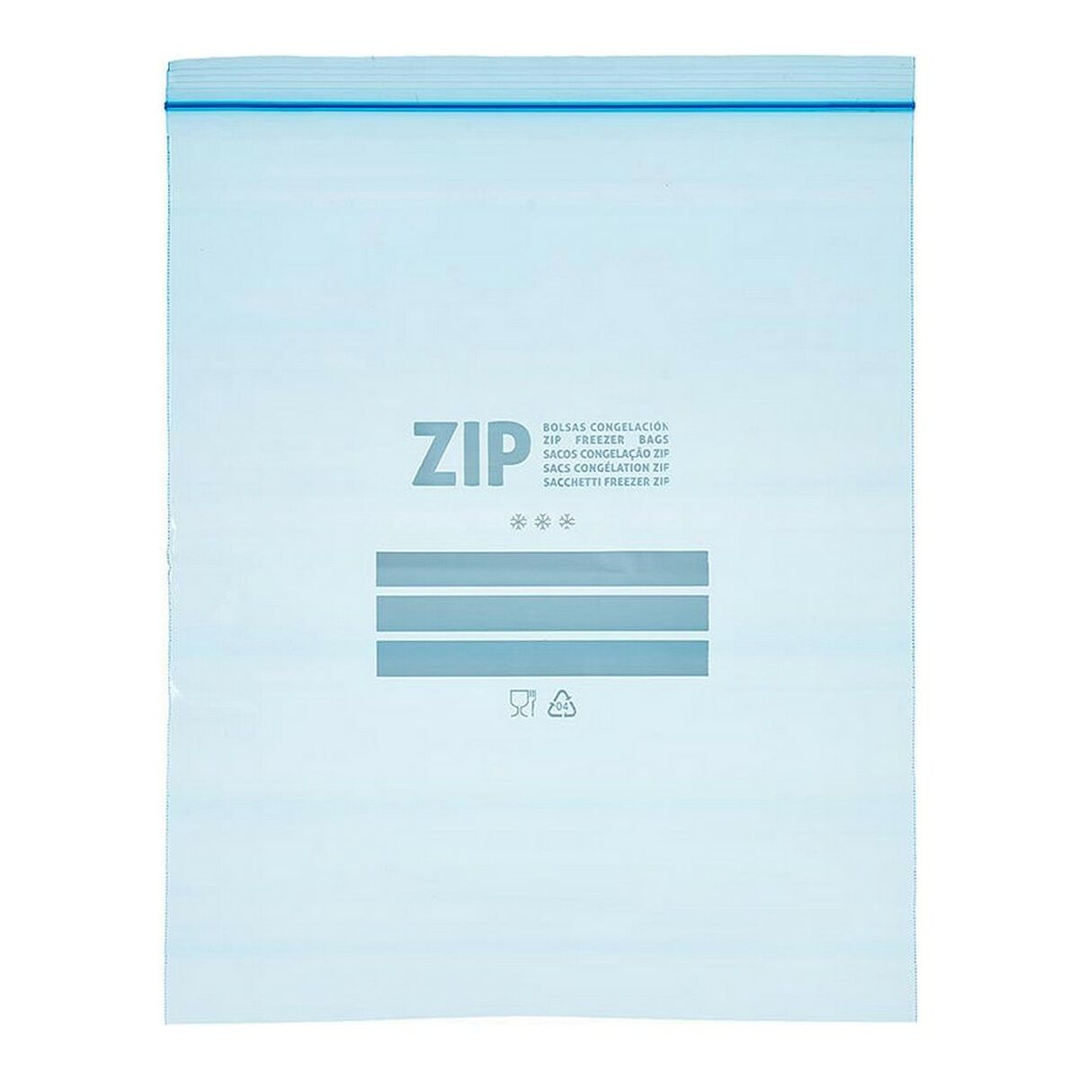 Fryspåse Blå Zip (7 L) (10 uds) - 2