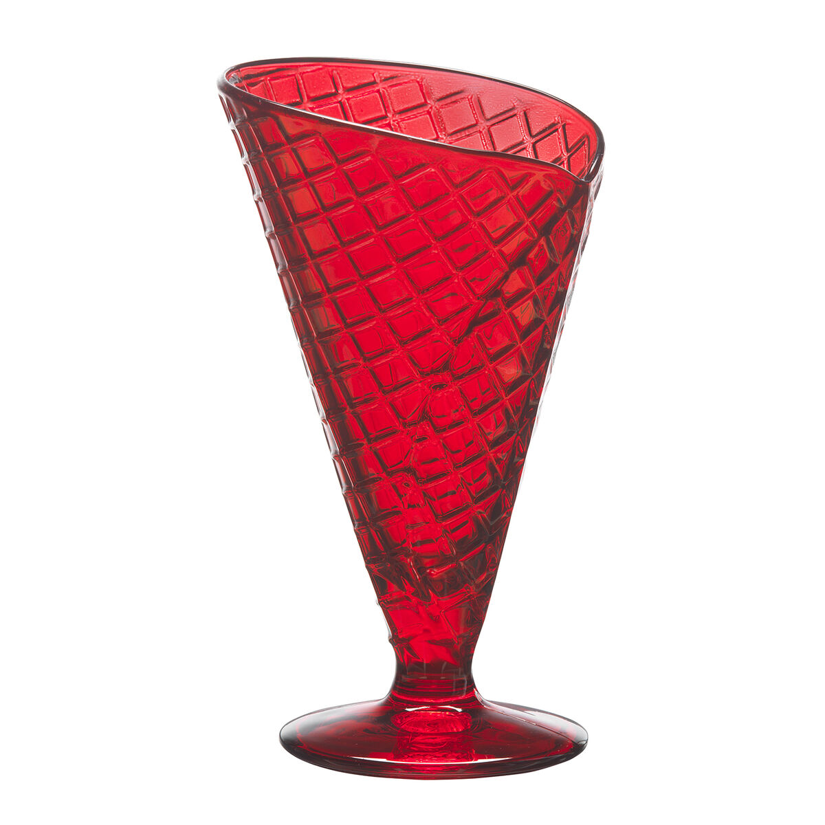 Glass- och milkshakeglas Gelato Röd Glas 210 ml (6 antal) - 2
