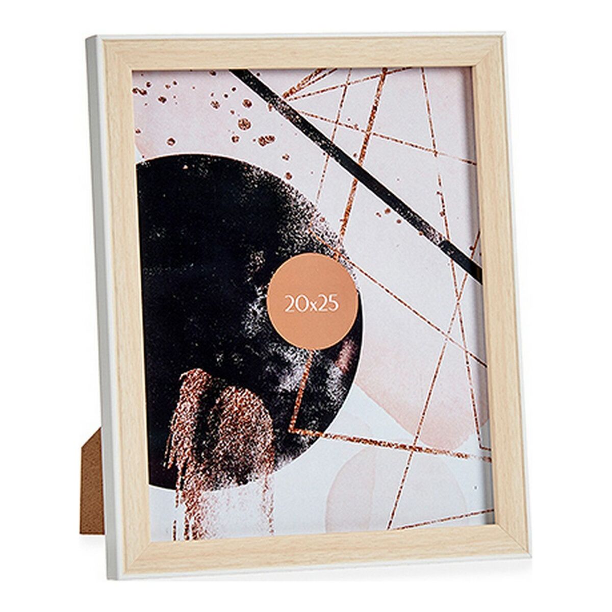 Fotoram Vit 22,6 x 2 x 27,6 cm Brun Plast Glas (20 x 25 cm) - 3