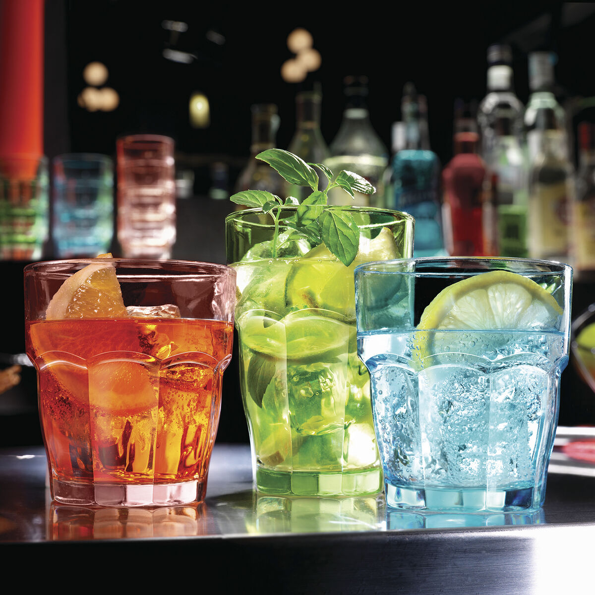 Glas Bormioli Rocco Rock Bar Blå Glas 270 ml (24 antal) - 4
