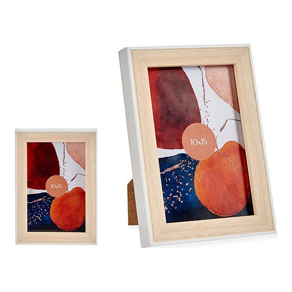 Fotoram Brun Vit 12,6 x 2 x 17,6 cm Plast Glas - 2