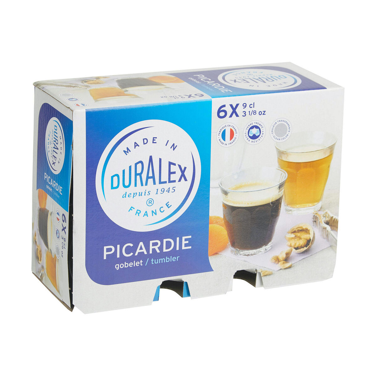 Glasset Duralex Picardie Ø 6,5 x 6,7 cm 90 ml (6 antal) - 4