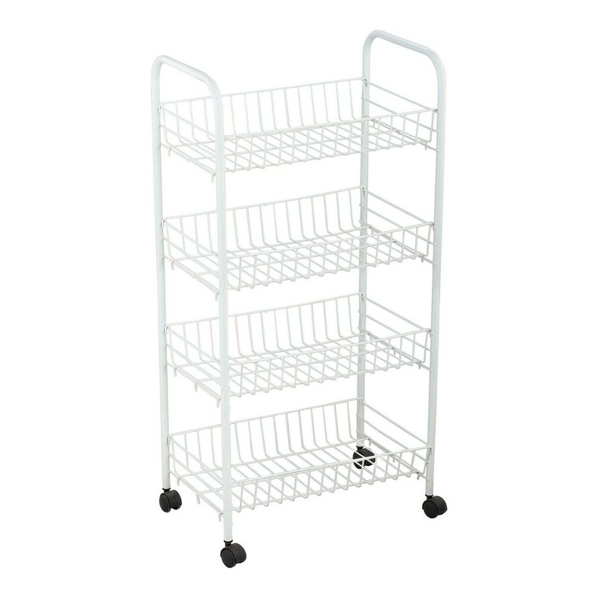 Grönsaksvagn Confortime Metall Vit (36 x 26,5 x 86 cm) - 3