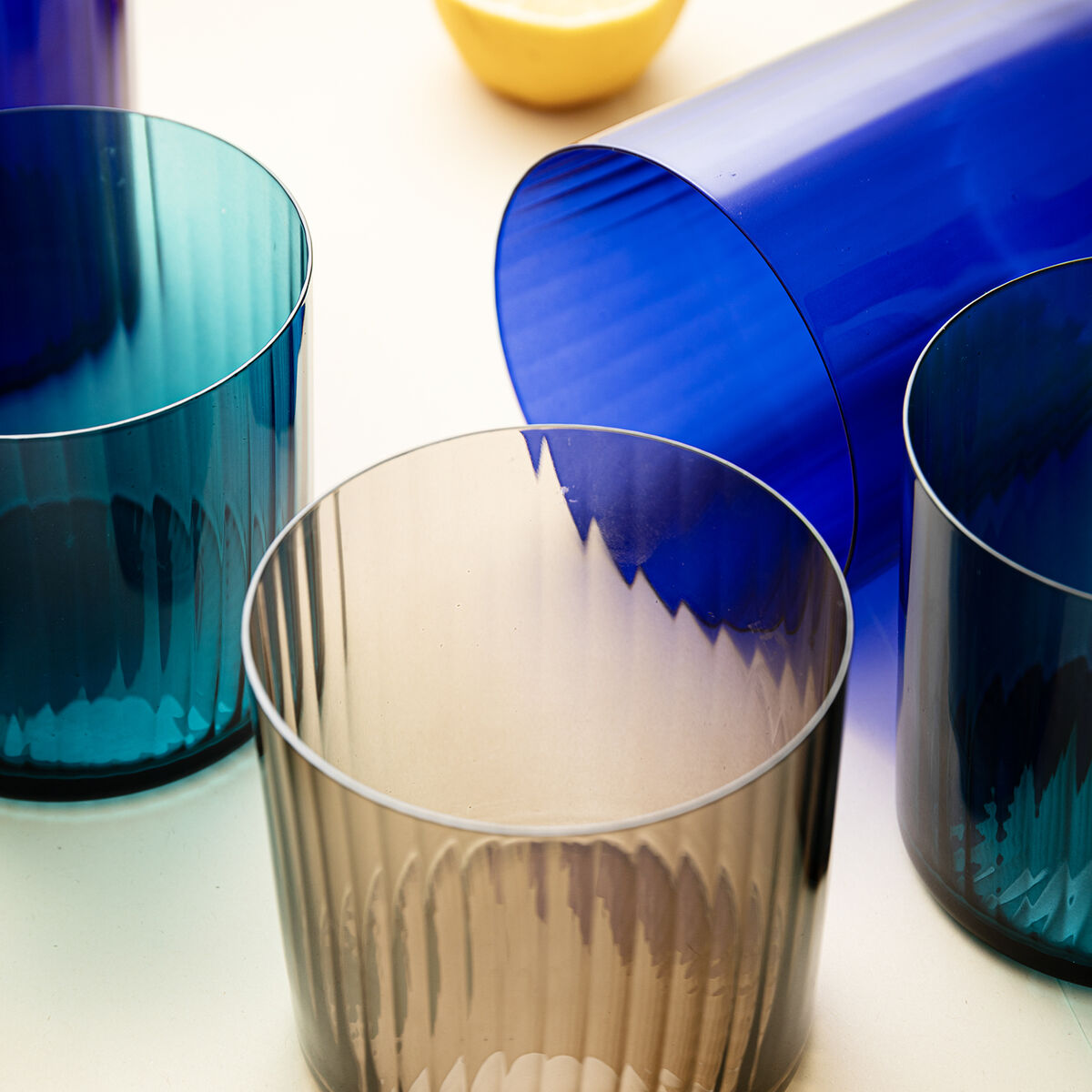 Glas Bohemia Crystal Optic Blå Glas 500 ml (6 antal) - 3
