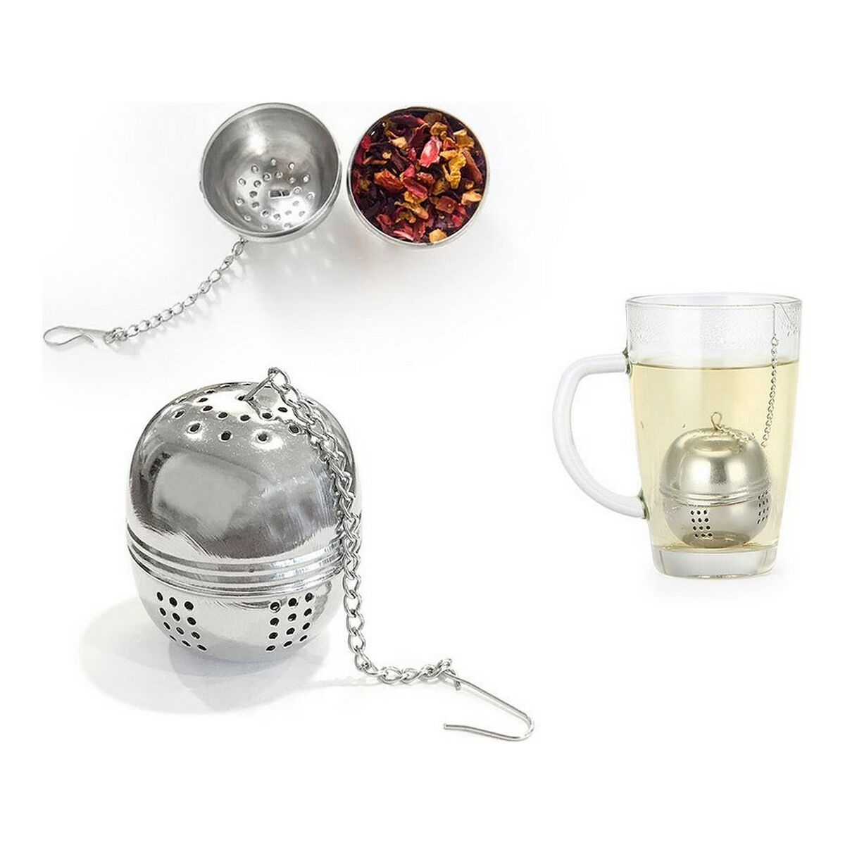 Infusionsfilter Silvrig Rostfritt stål (4,5 x 4 cm) - 4