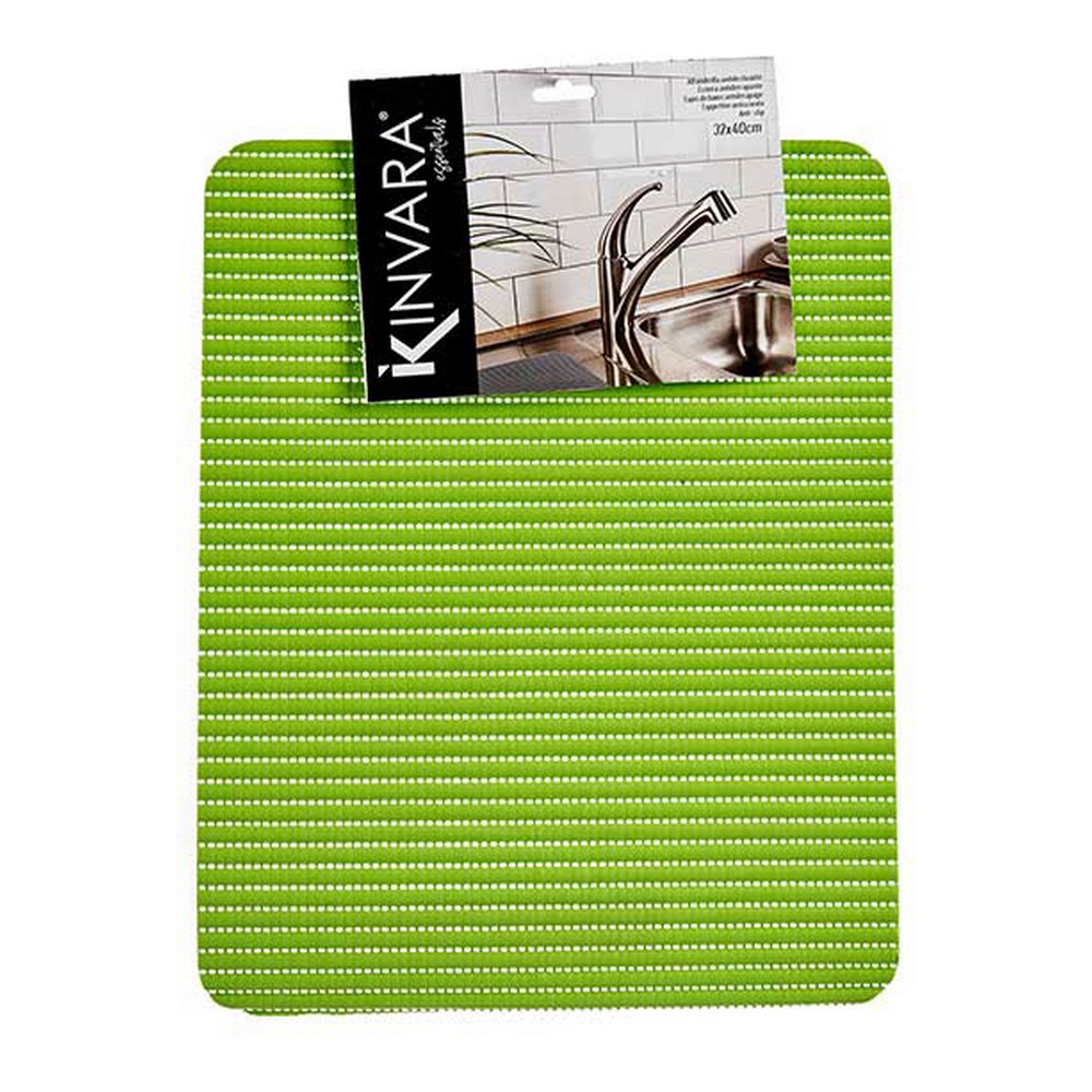 Halkfri matta 32 x 5 x 40 cm Blå Grön Kräm Plast (32 x 1 x 40 cm)