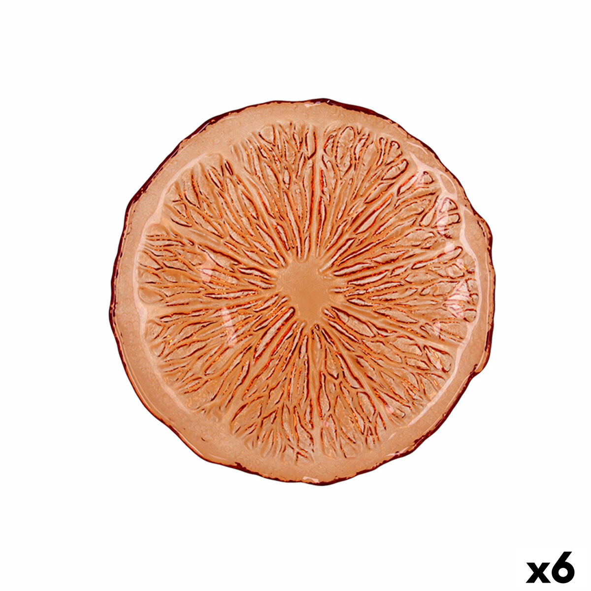 Lapostányér Quid Acid Orange Glas 21 x 2 cm (6 antal)