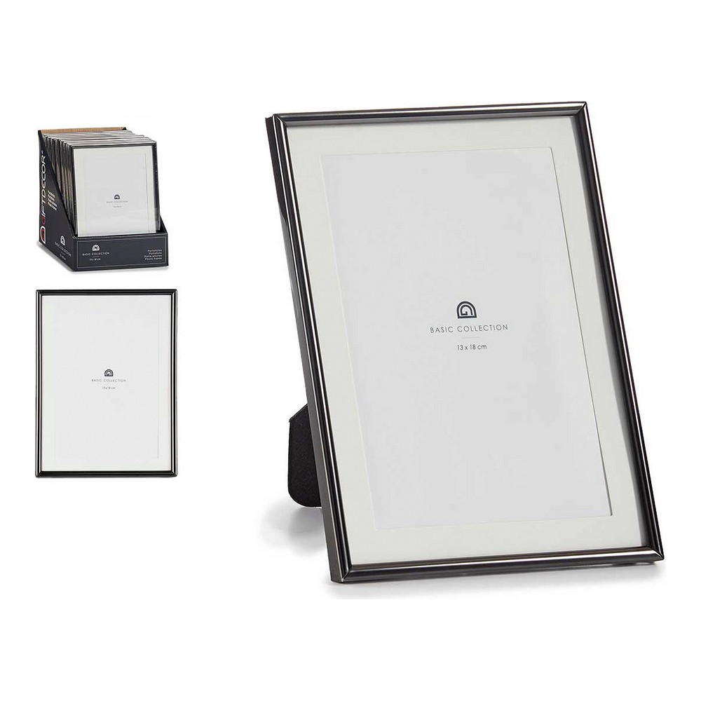 Fotoram Svart 10 x 20 x 15,5 cm Glas Stål (13 x 18 cm) - 2
