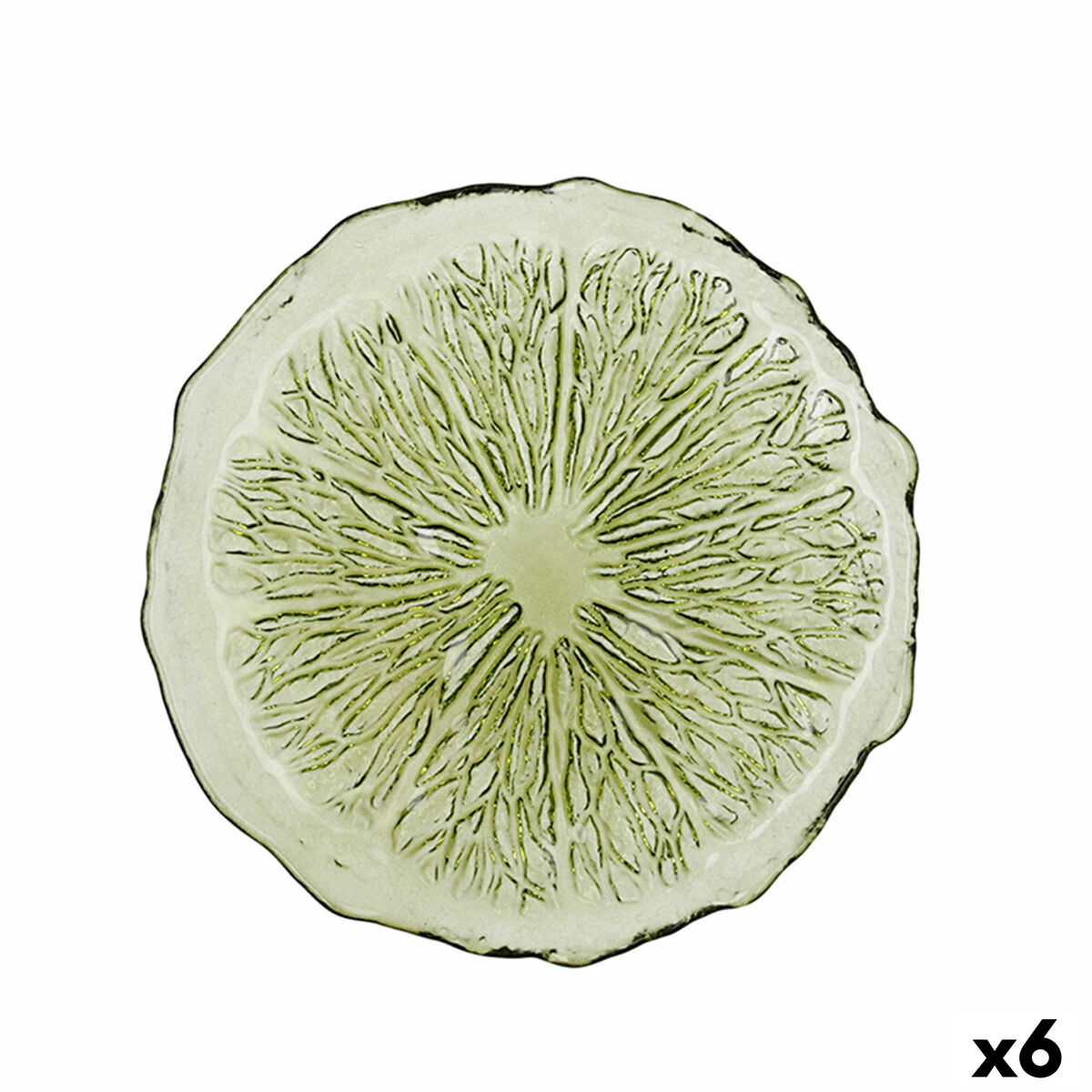 Lapostányér Quid Acid Lime Grön Glas 21 x 2 cm (6 antal)