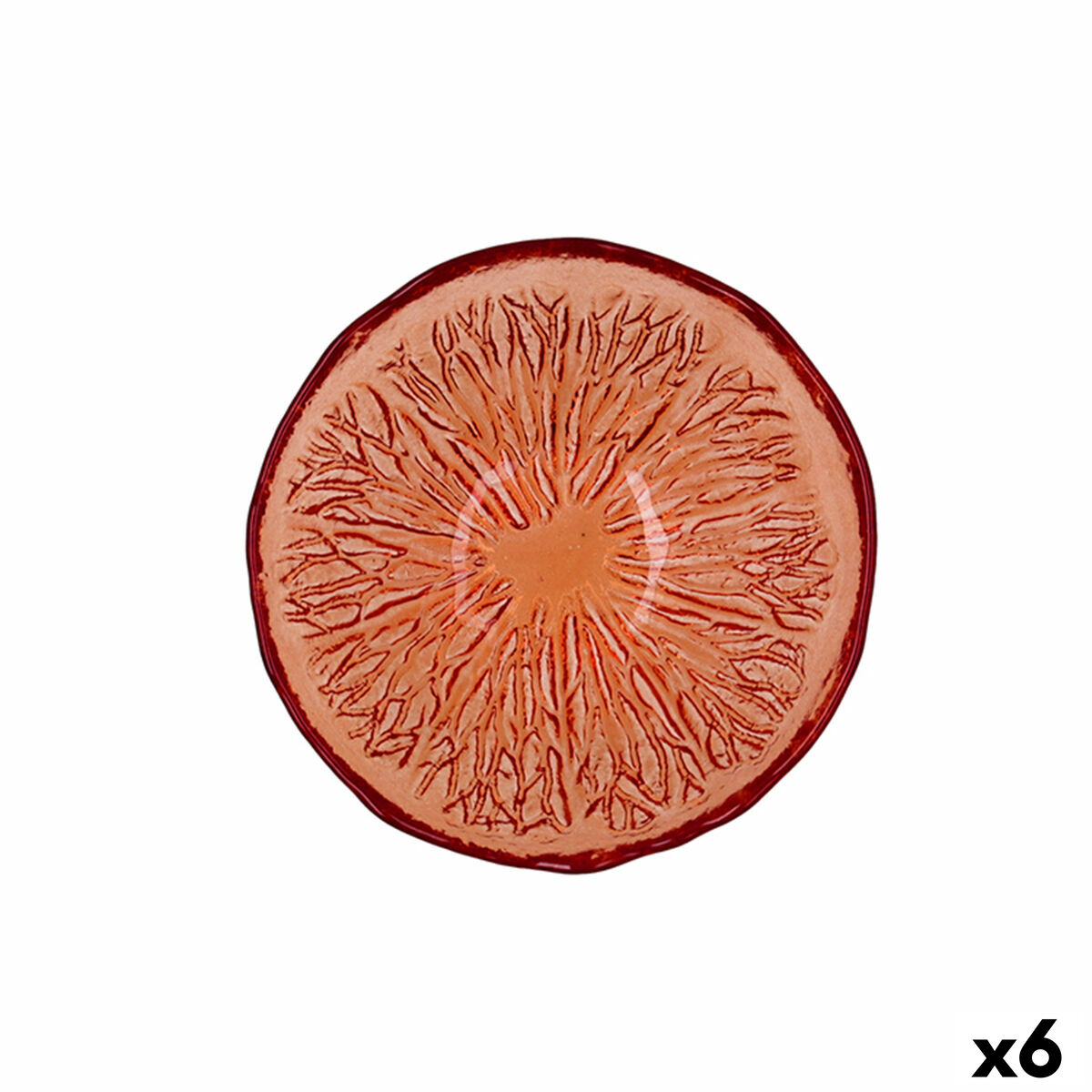 Skål Quid Acid 15,5 x 5 cm Orange Glas (6 antal)