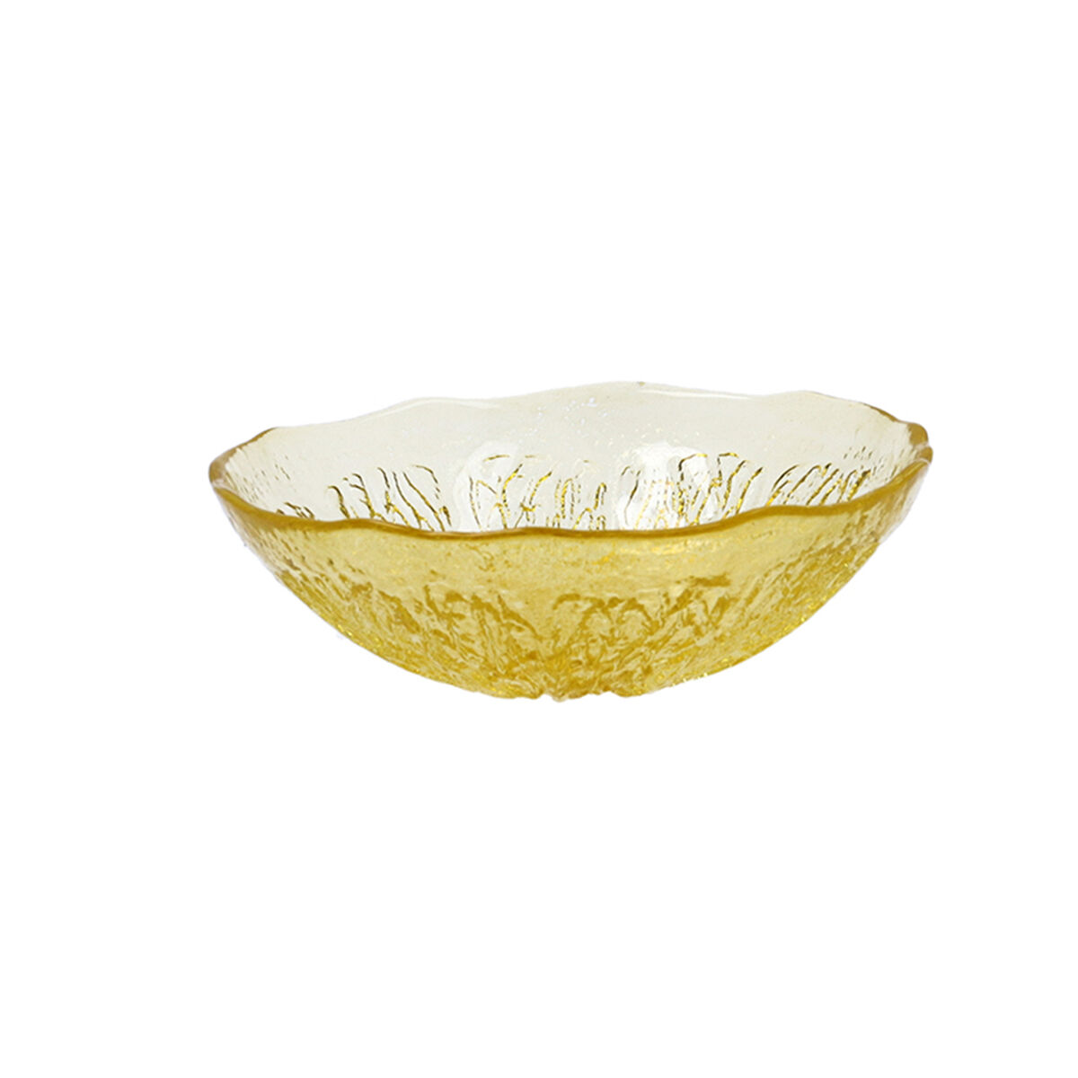 Skål Quid Acid Citron 15,5 x 5 cm Gul Glas (6 antal) - 3