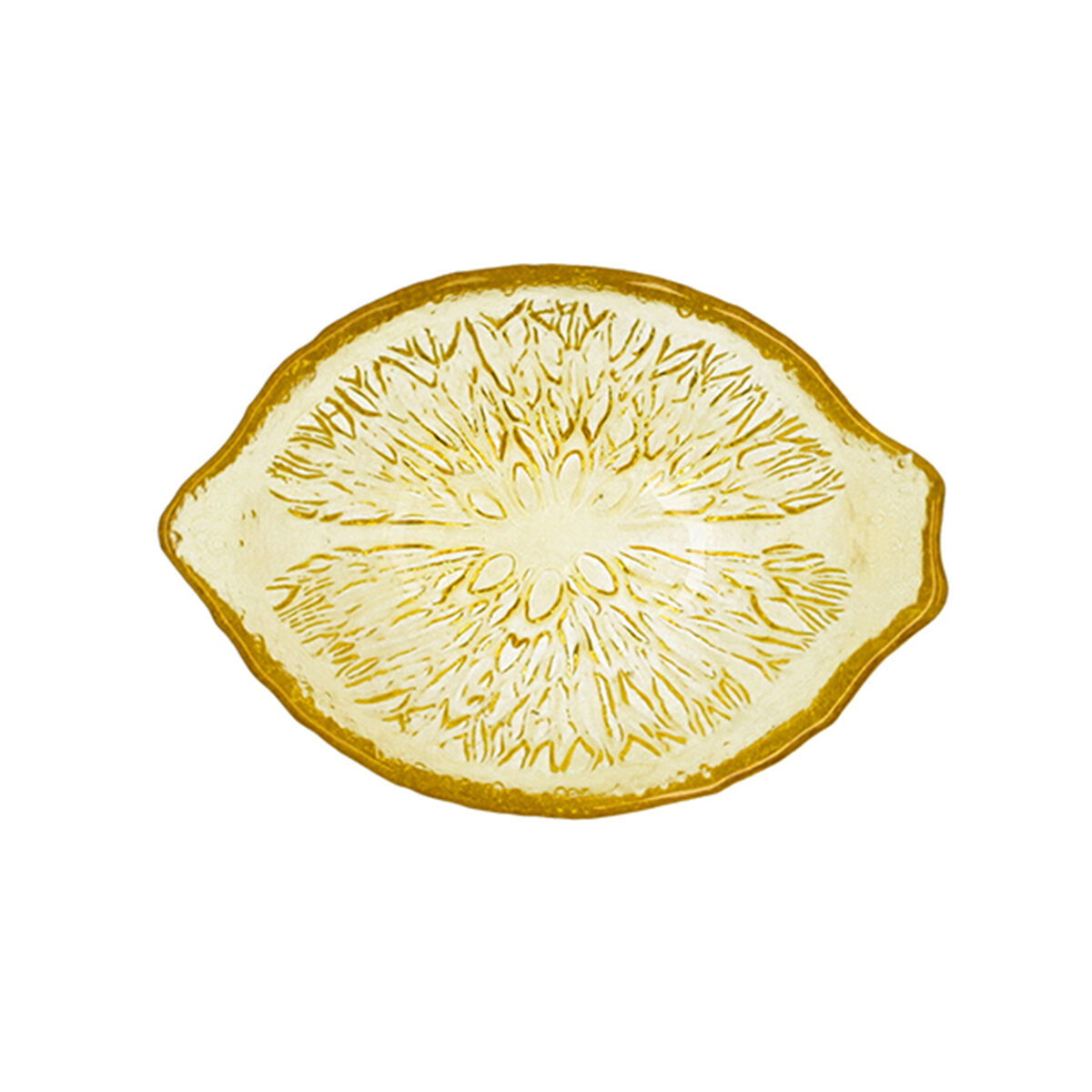 Skål Quid Acid Citron 15,5 x 11,5 x 4,5 cm Gul Glas (6 antal) - 3