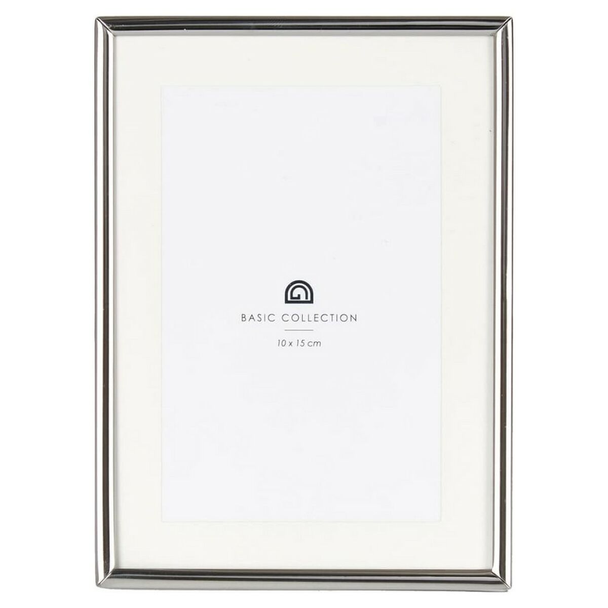 Fotoram Silvrig 13,5 x 18 x 11 cm Glas Stål (10 x 15 cm) - 4