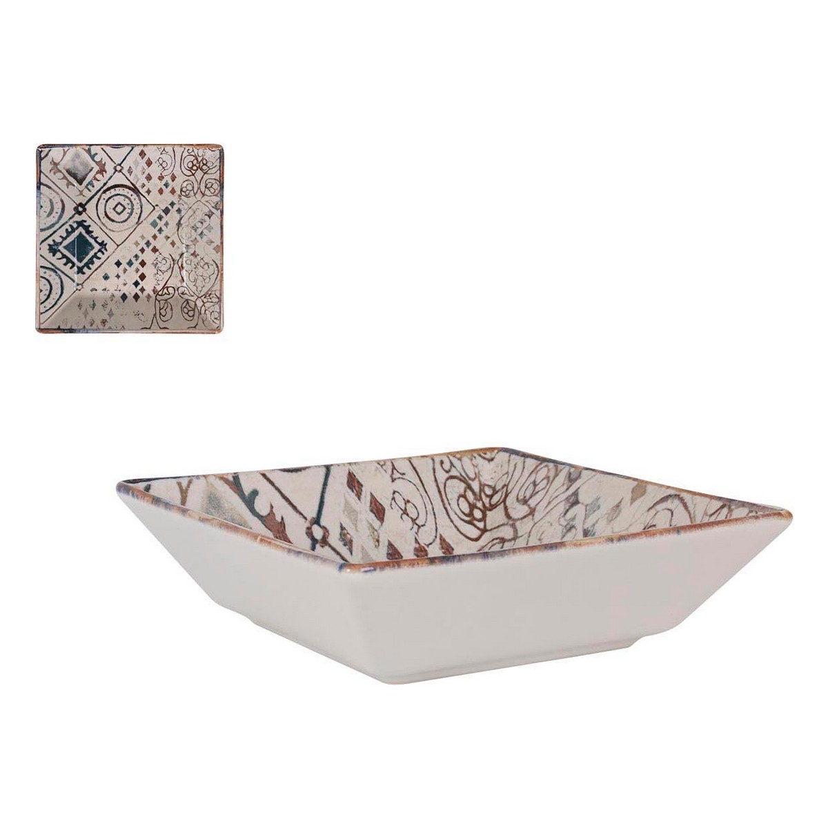 Salladsskål La Mediterránea Grecia Porslin 18 x 18 x 5 cm - 2